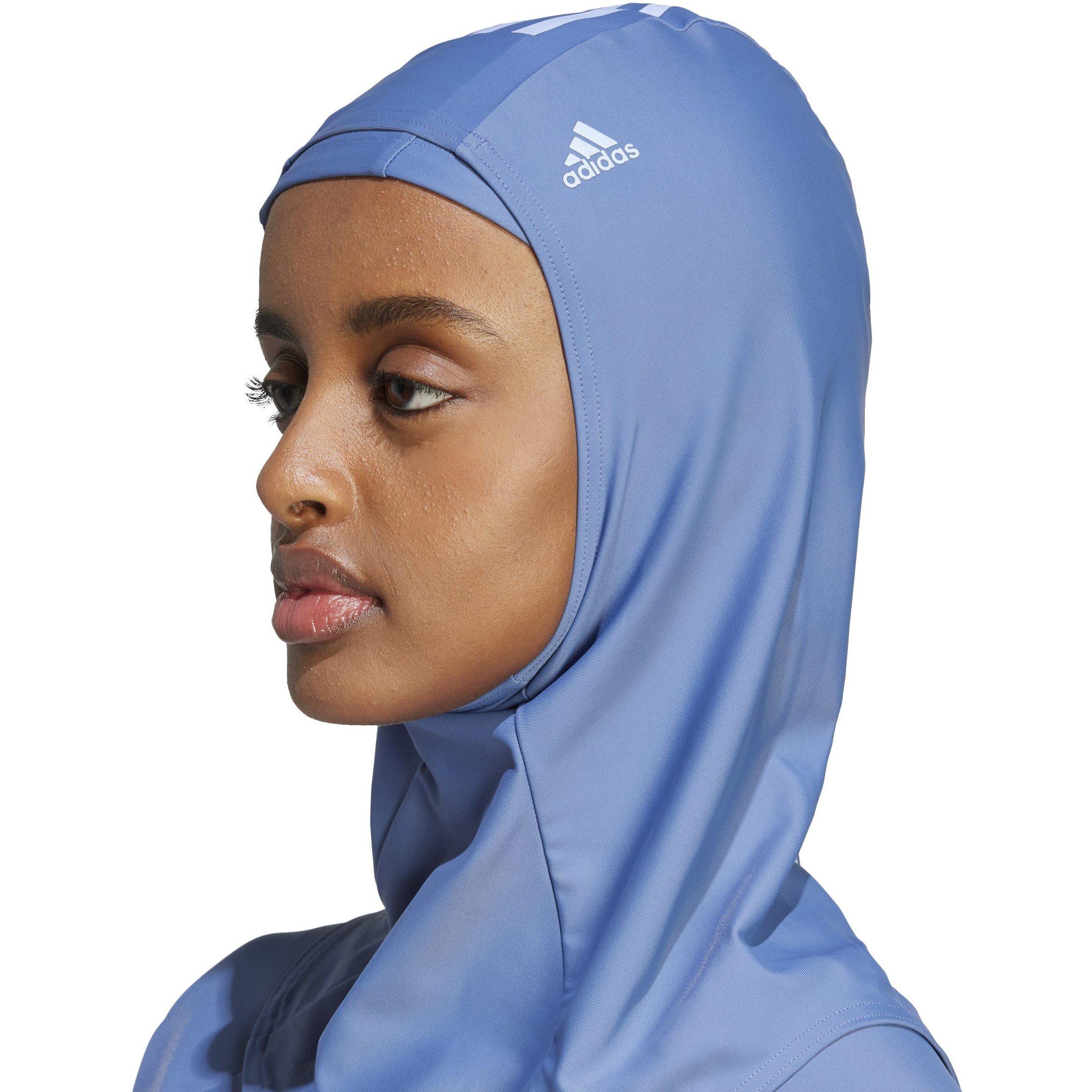 Crew Blue - adidas - 3-Stripes Swim Hijab Womens - 8