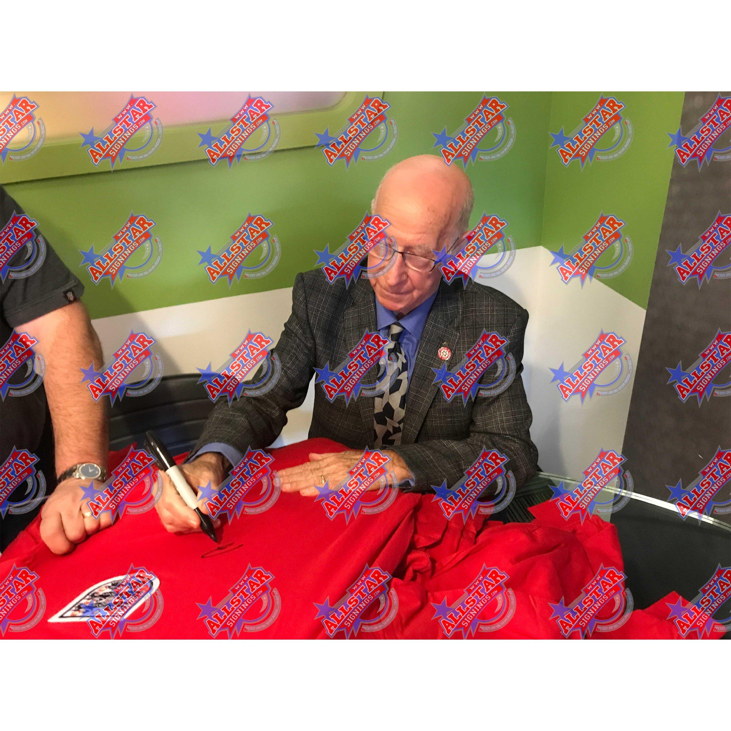 Red - AllStarSignings Ltd - Sir Bobby Charlton signed England shirt - 2