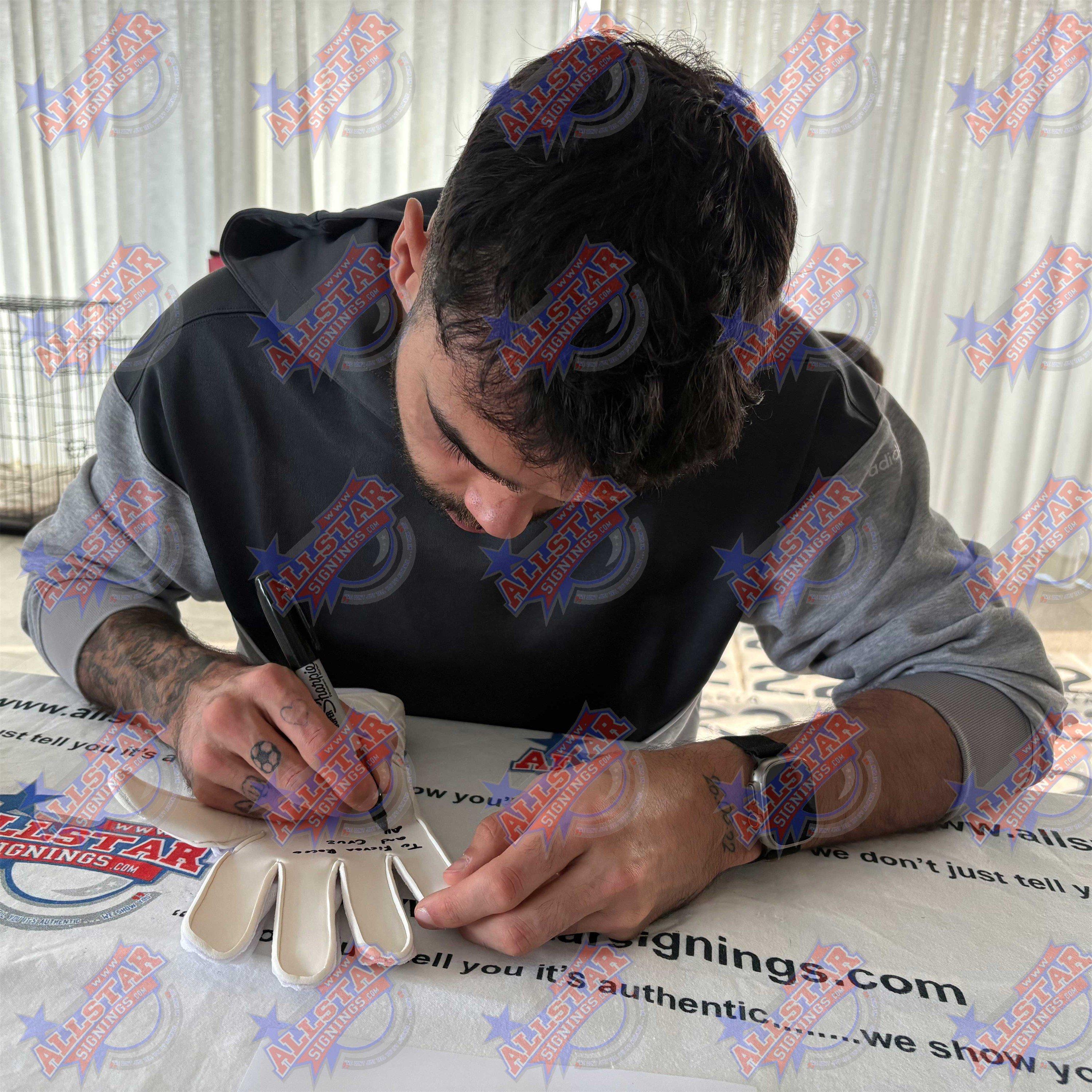 White - AllStarSignings Ltd - David Raya signed Arsenal glove - 3