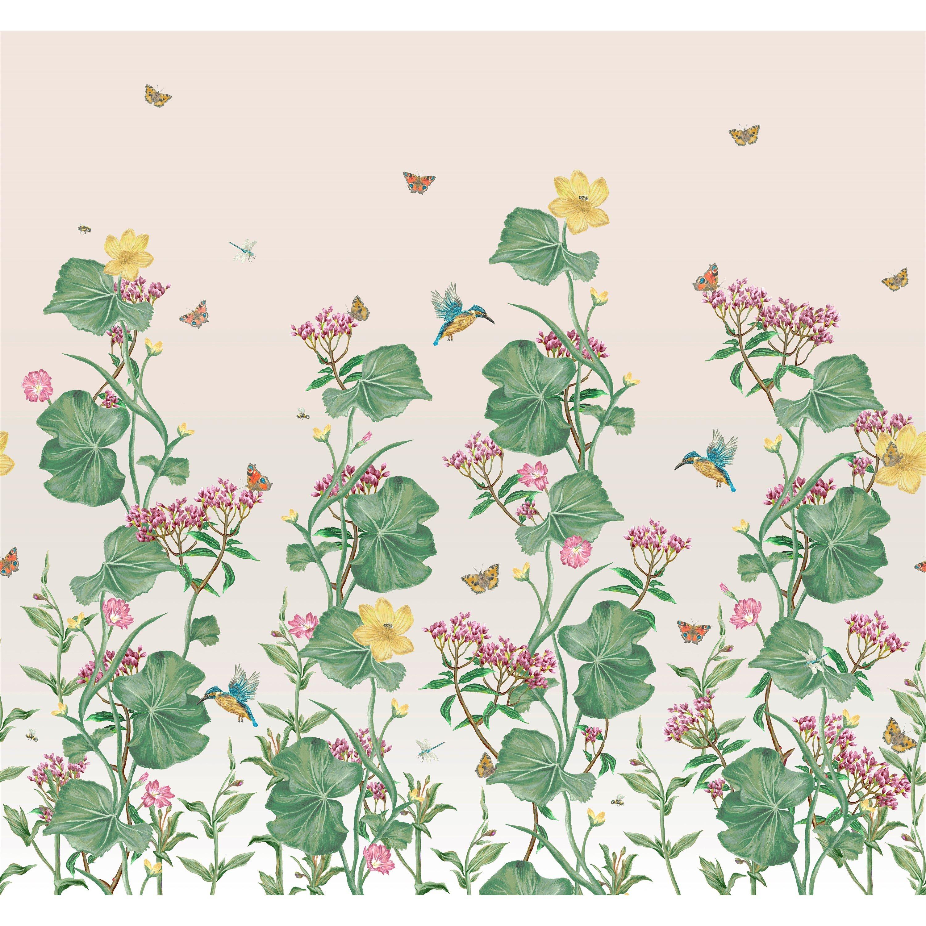 Sage - Laura Ashley - Llanelli Green/ Multi Fixed Size Mura - 2