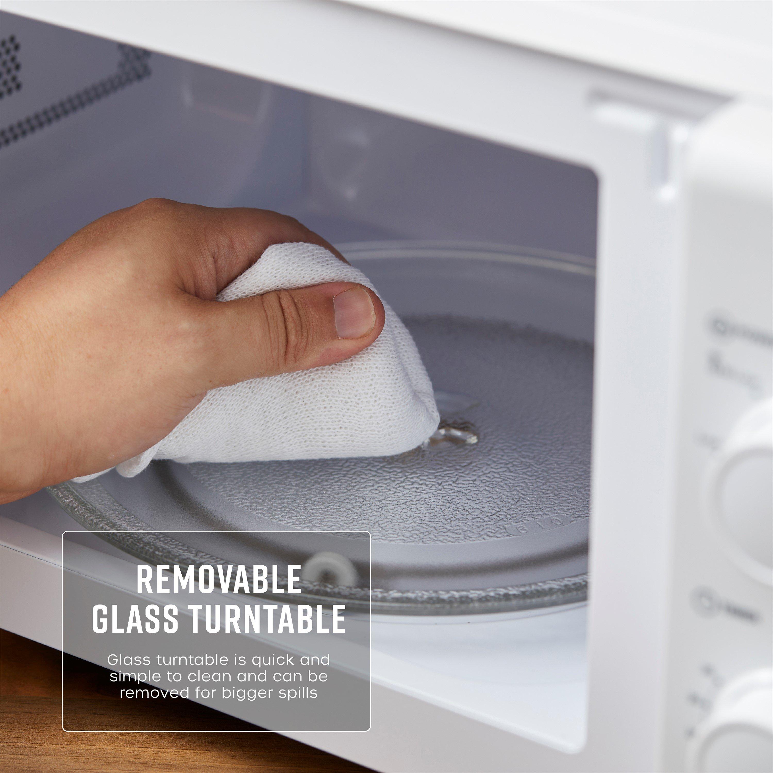 White - Swan - 20L 700W Manual Microwave White - 7