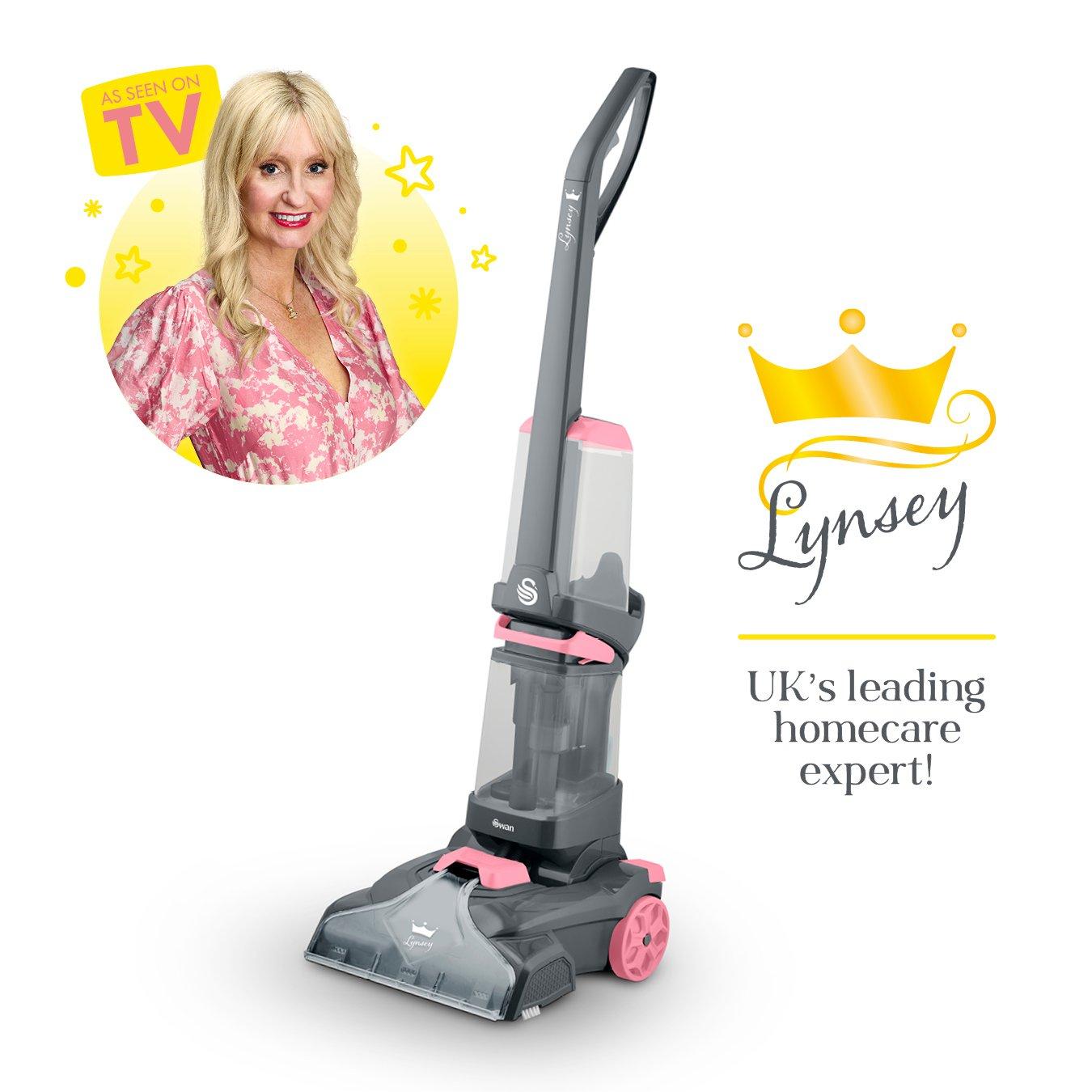 Pink - Swan - Lynsey Queen of Clean Carpet Washer 2.1 Litre - 1