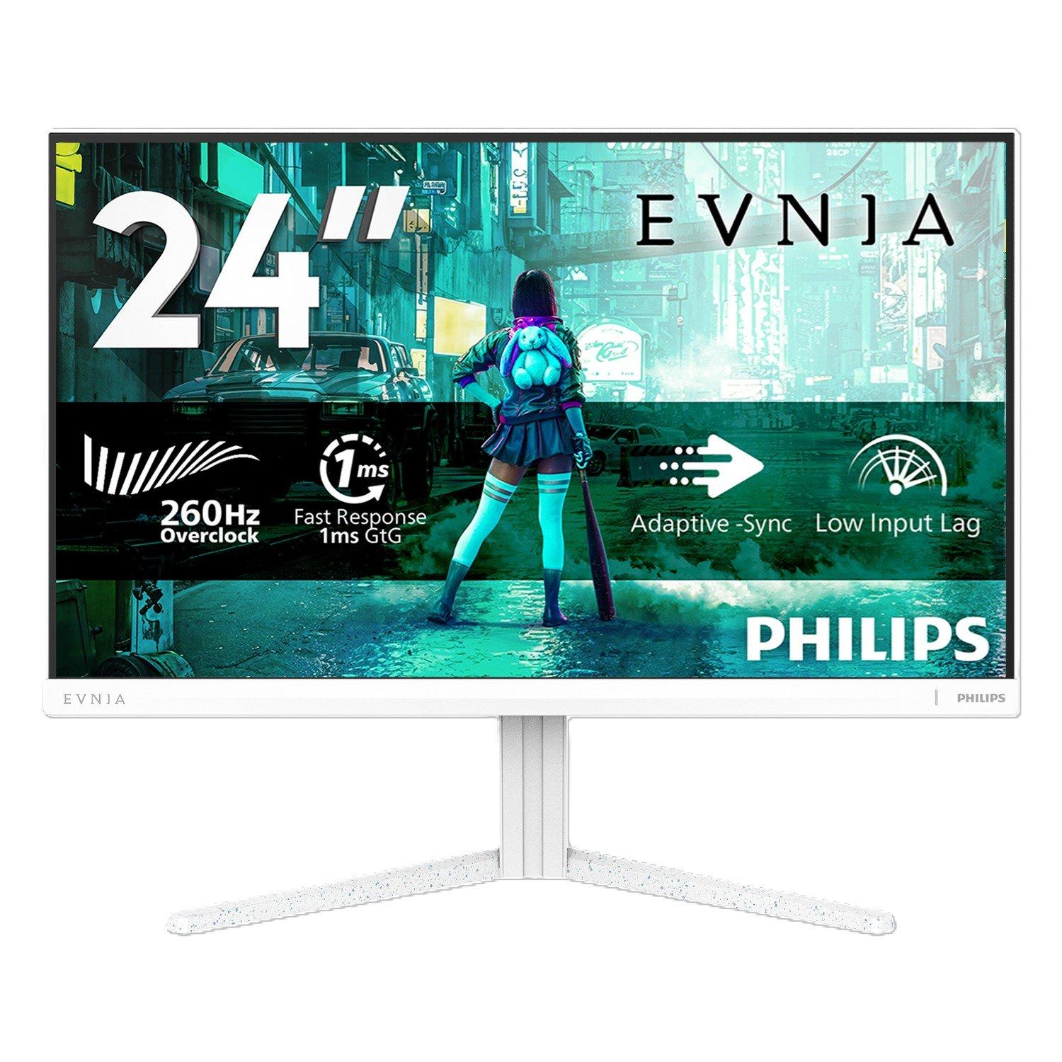Black - Philips - Philips Evnia 24M2N3201PL 23.8 Inch Fast IPS FHD 240Hz (260Hz OC) Gaming monitor - 1