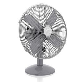 Swan Swan Retro 12 Inch Desk Fan - Grey