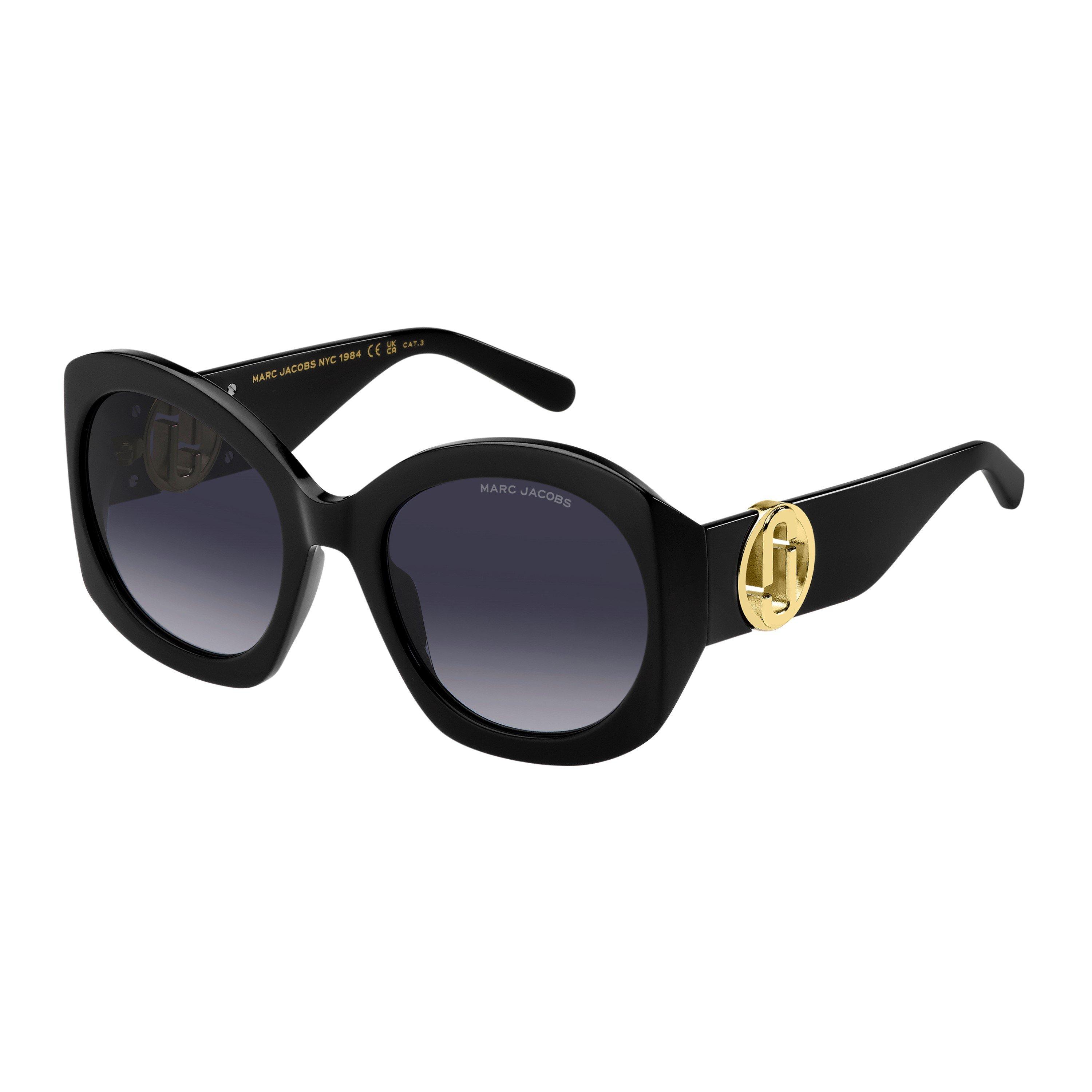 Marc Jacobs Women's Butterfly Oval Sunglasses - Black