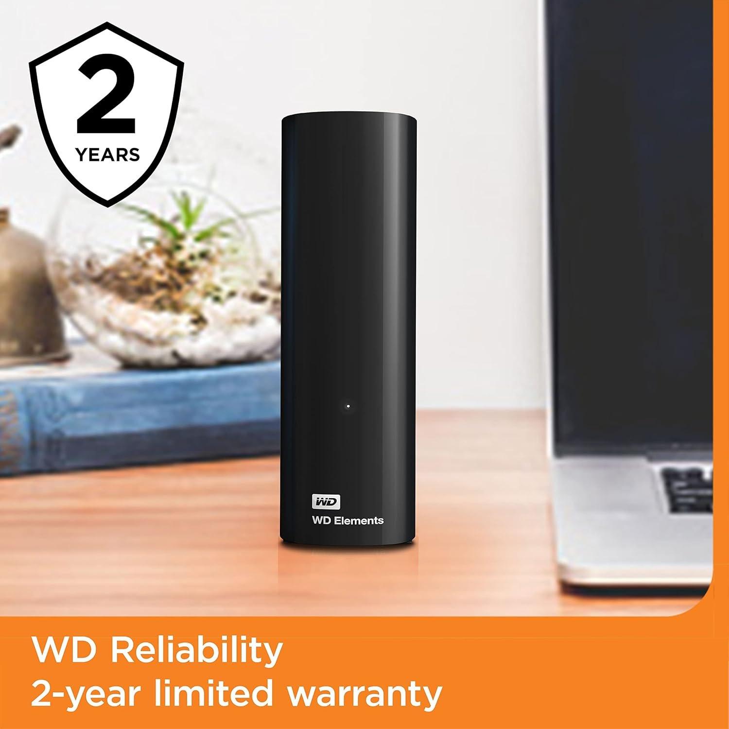 Western Digital | Elements 20TB USB-A Desktop External Hard Drive