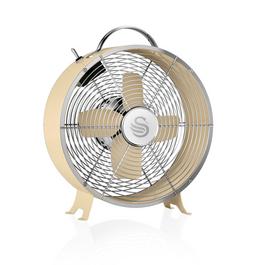 Swan Retro 8 Inch Clock Fan - Cream