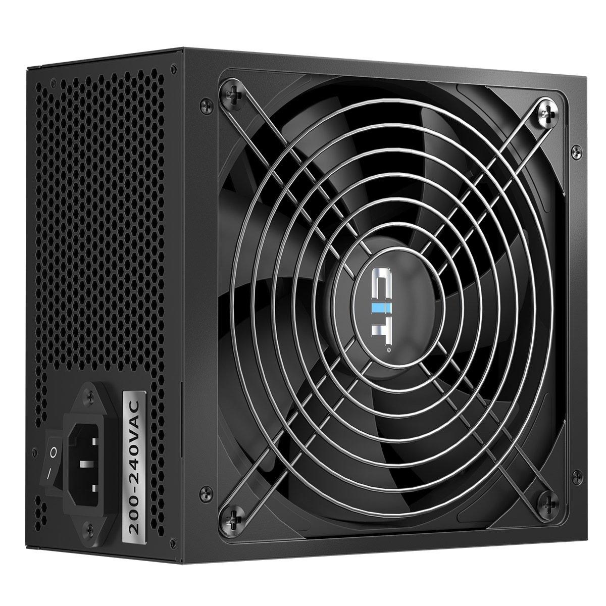 Crna - CiT - FX Pro Black ATX 3.1 PCIe 5.1 750W 80 Plus Bronze Power Supply - 1