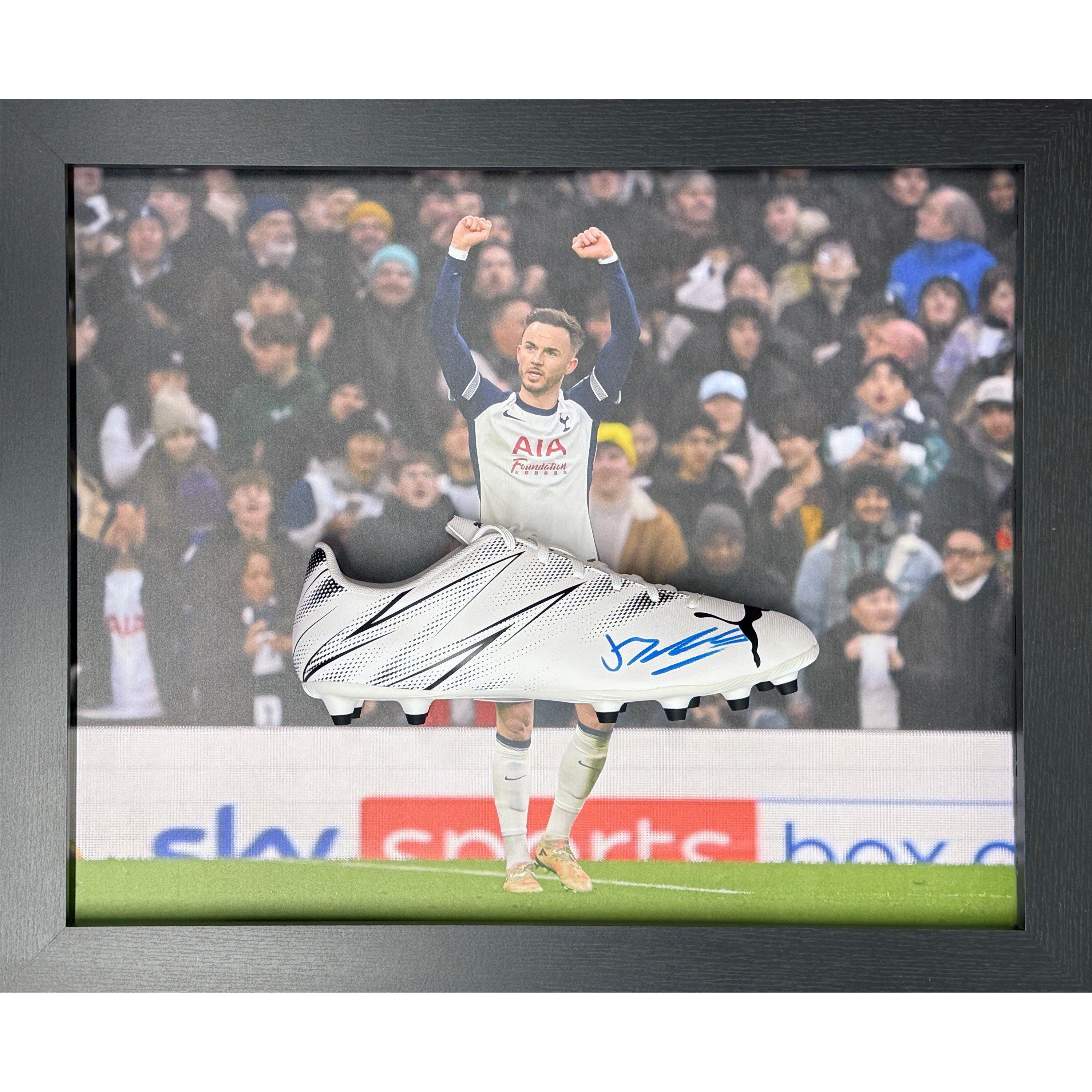 Allstarsignings Ltd  James Maddison Tottenham Signed Puma Football Boot - White