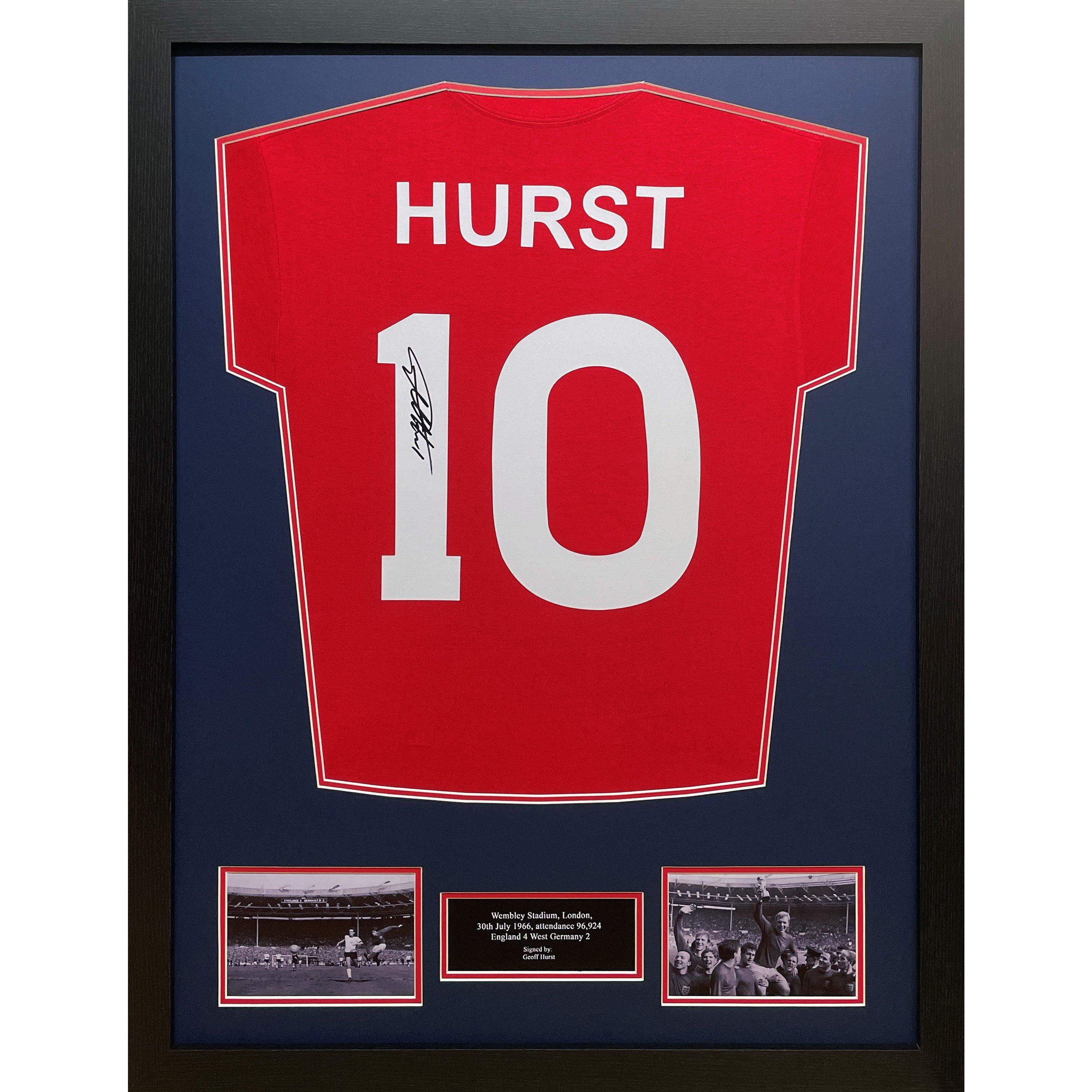 Red - AllStarSignings Ltd - Geoff Hurst signed England shirt No 10 - 1