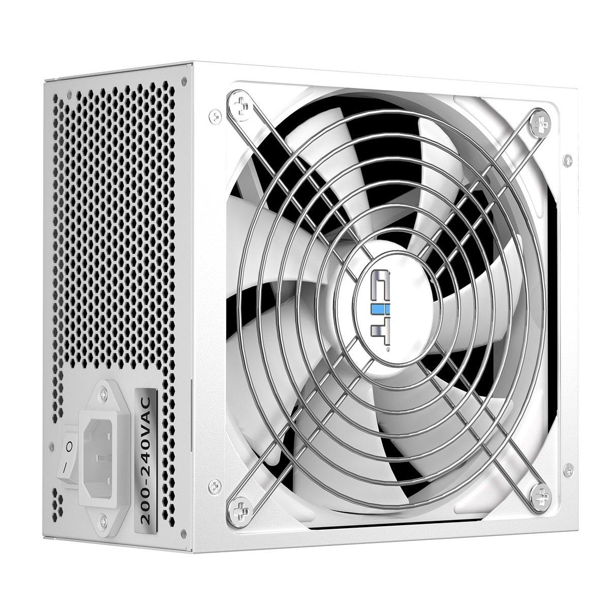 White - CiT - FX Pro White ATX 3.1 PCIe 5.1 750W 80 Plus Bronze Power Supply - 1