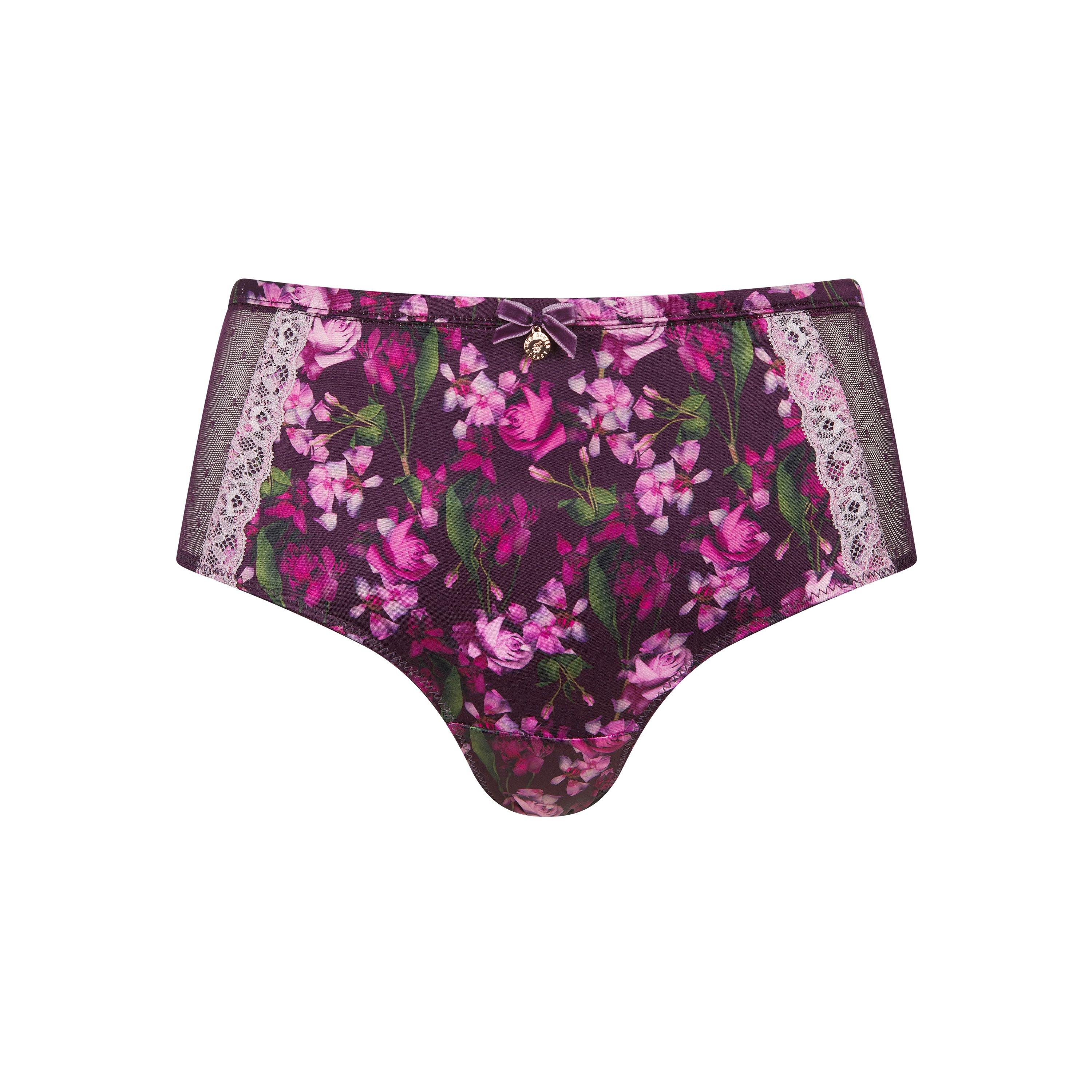 Maroon Floral - Ted Baker - Ted Bak Demi Brief Ld61 - 1