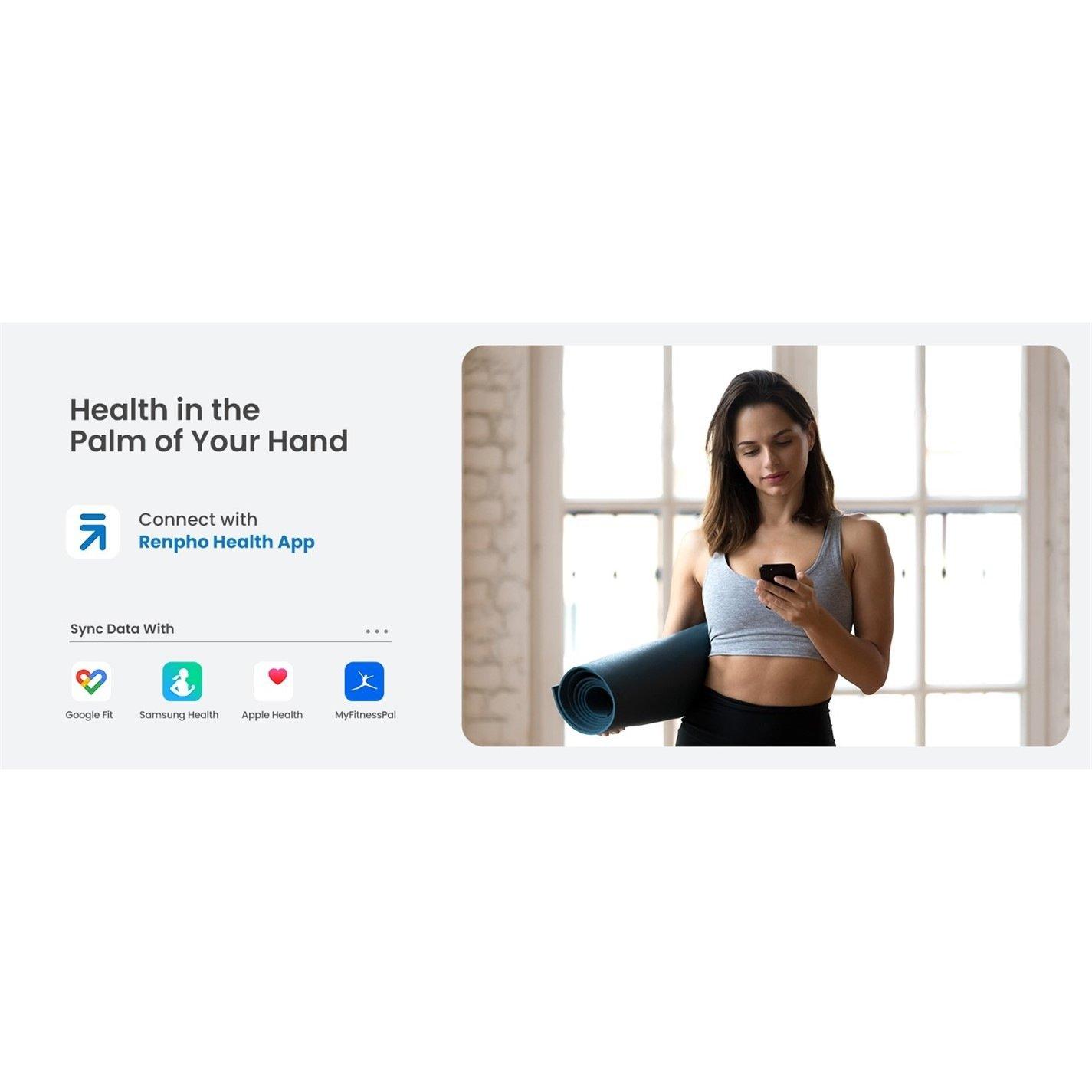 Black - Renpho - Renpho Solar Body Scales - 6