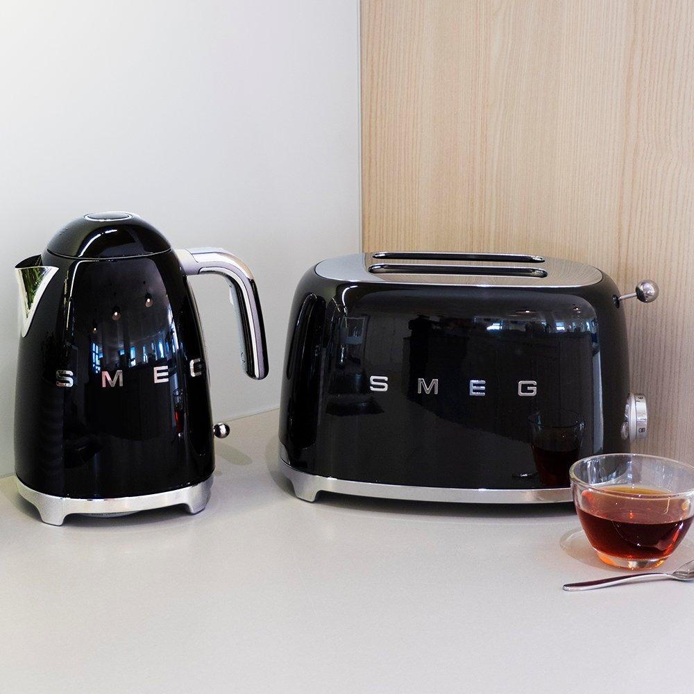 Black - Smeg - 2 Slice Toaster Black - 6