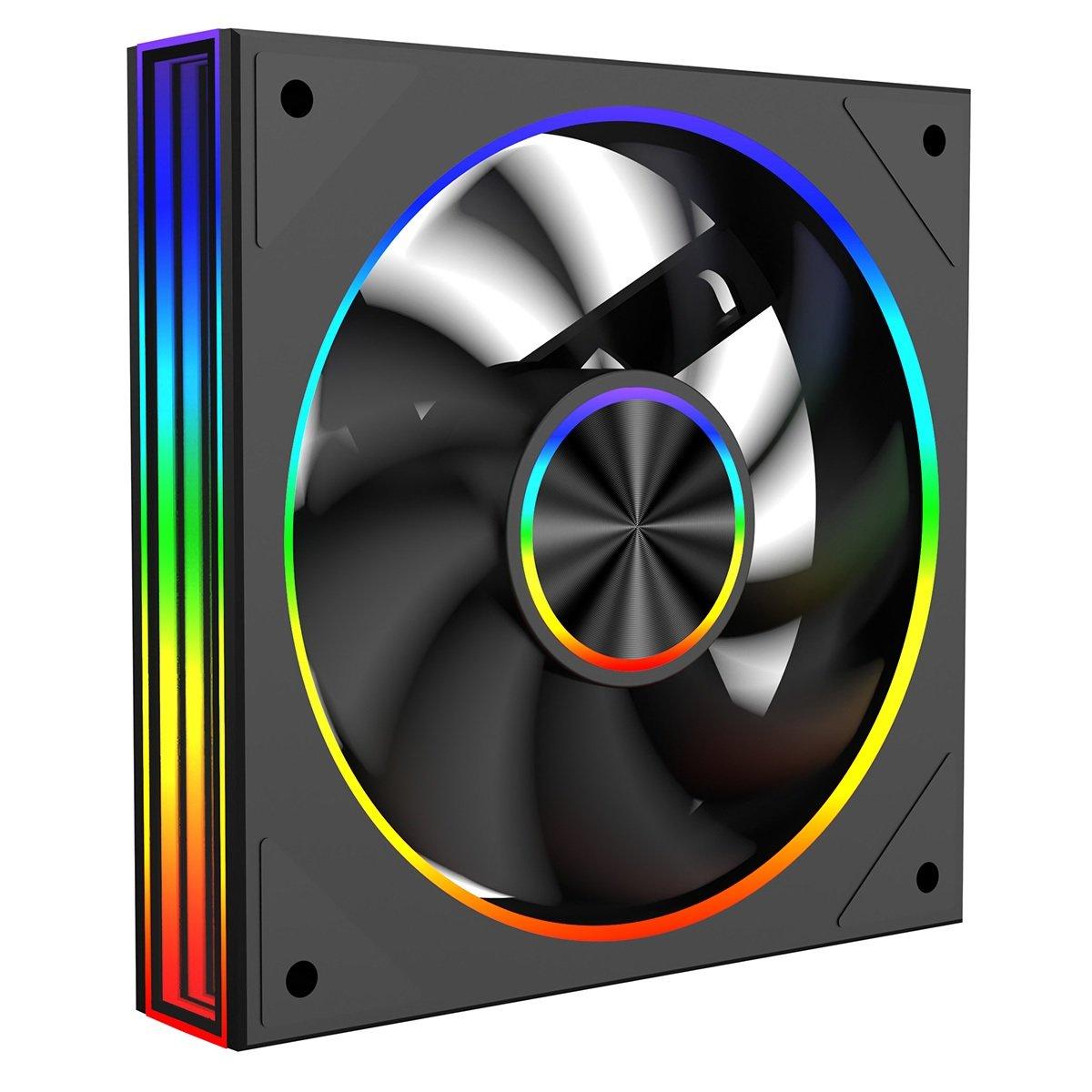 Cit  Saturn 120Mm Argb 4Pin Pwm Pc Cooling Infinity Fan Black