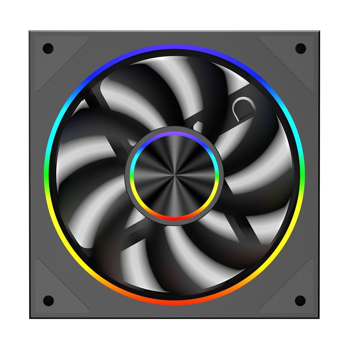 CiT Saturn 120mm ARGB Black 4pin PWM PC Cooling Infinity Fan | Sports ...