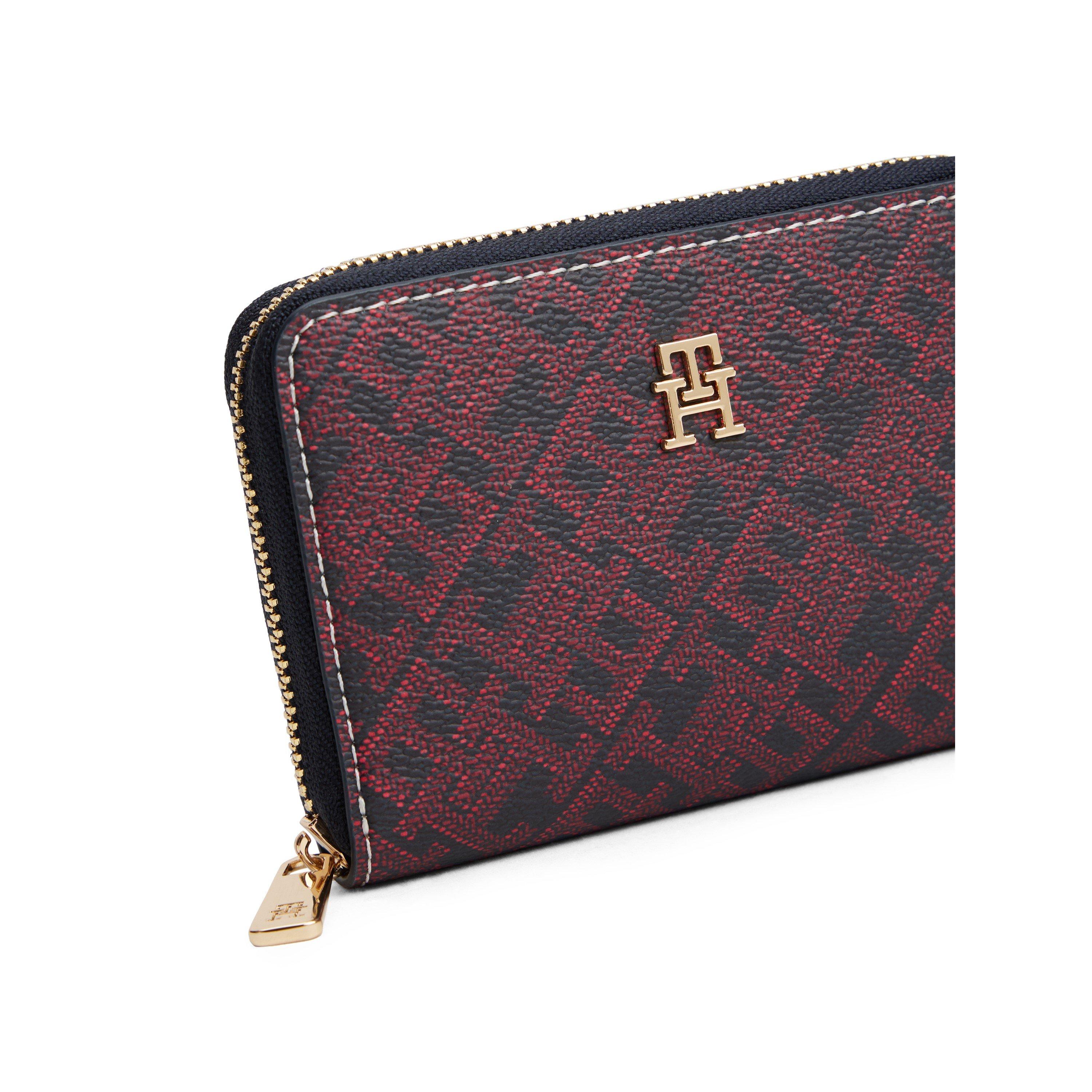 Blue - Tommy Hilfiger - Women's Mono Zip Around Purse - 3