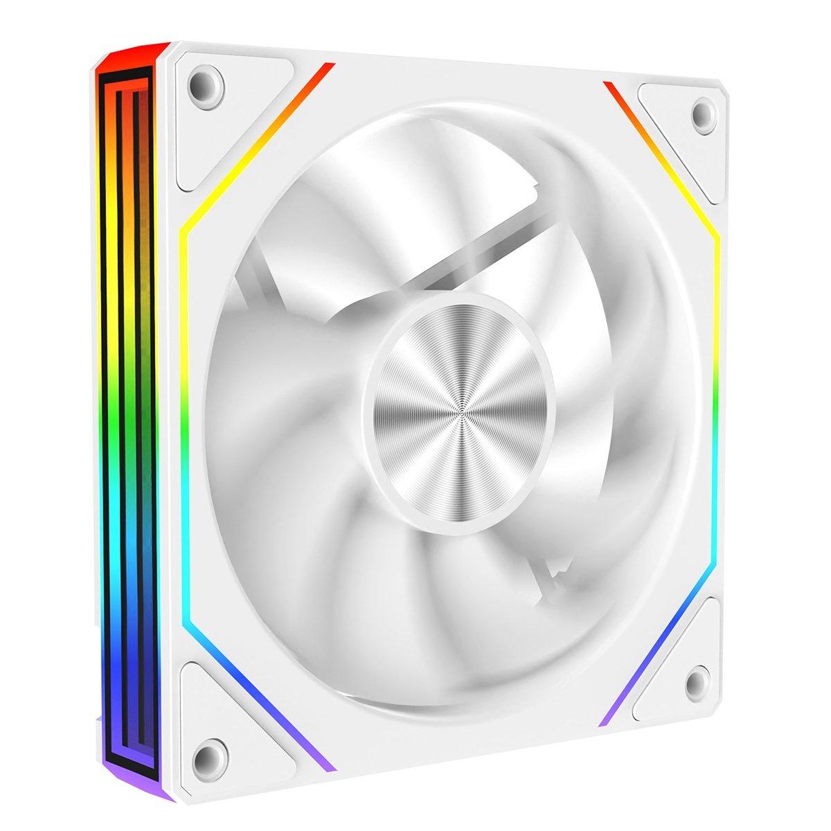 Cit  Eclipse 120Mm Two-Sided Infinity A 4Pin Pwm Pc Cooling Fan Rgb White