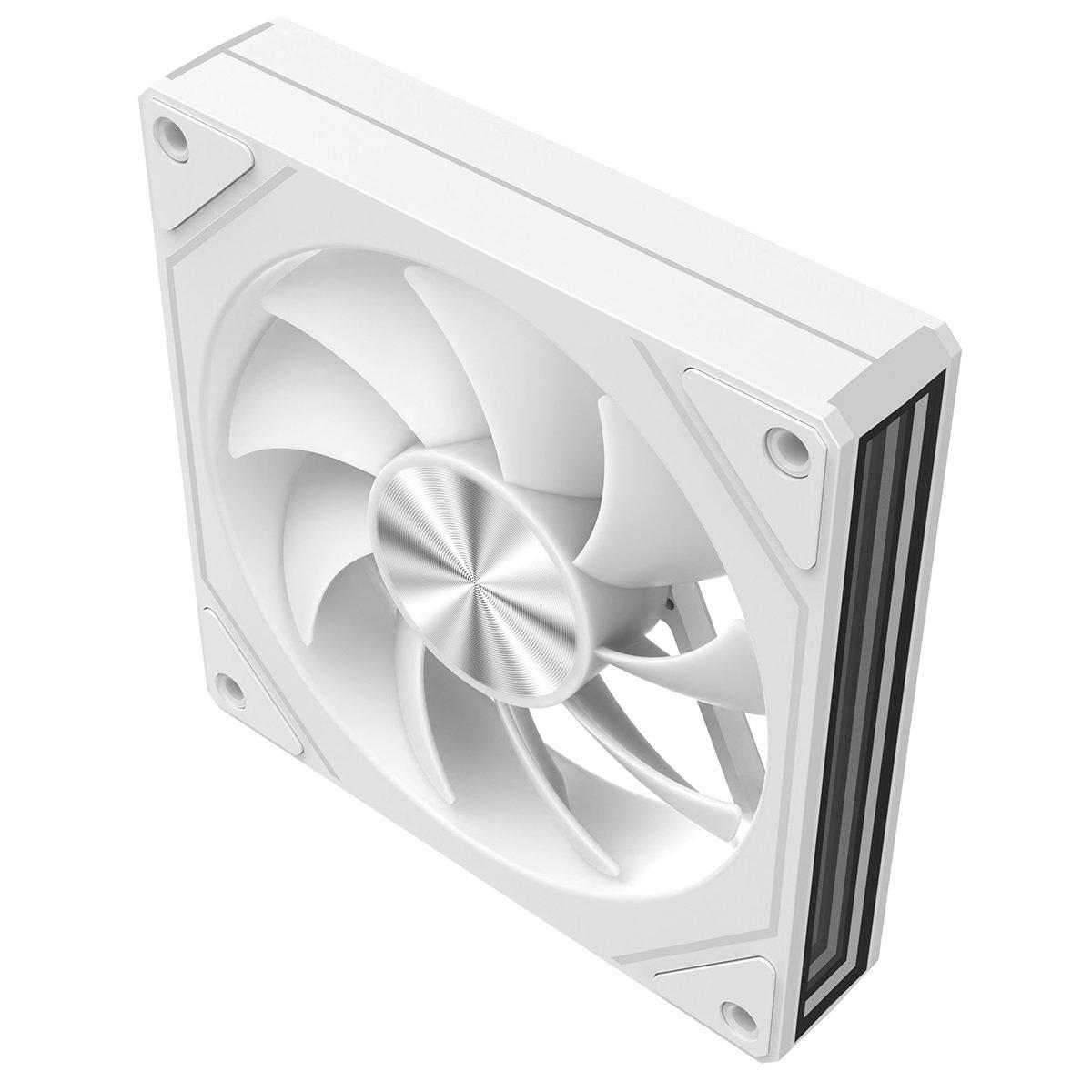 RGB White - CiT - Eclipse 120mm Two-Sided Infinity ARGB White 4pin PWM PC Cooling Fan - 3