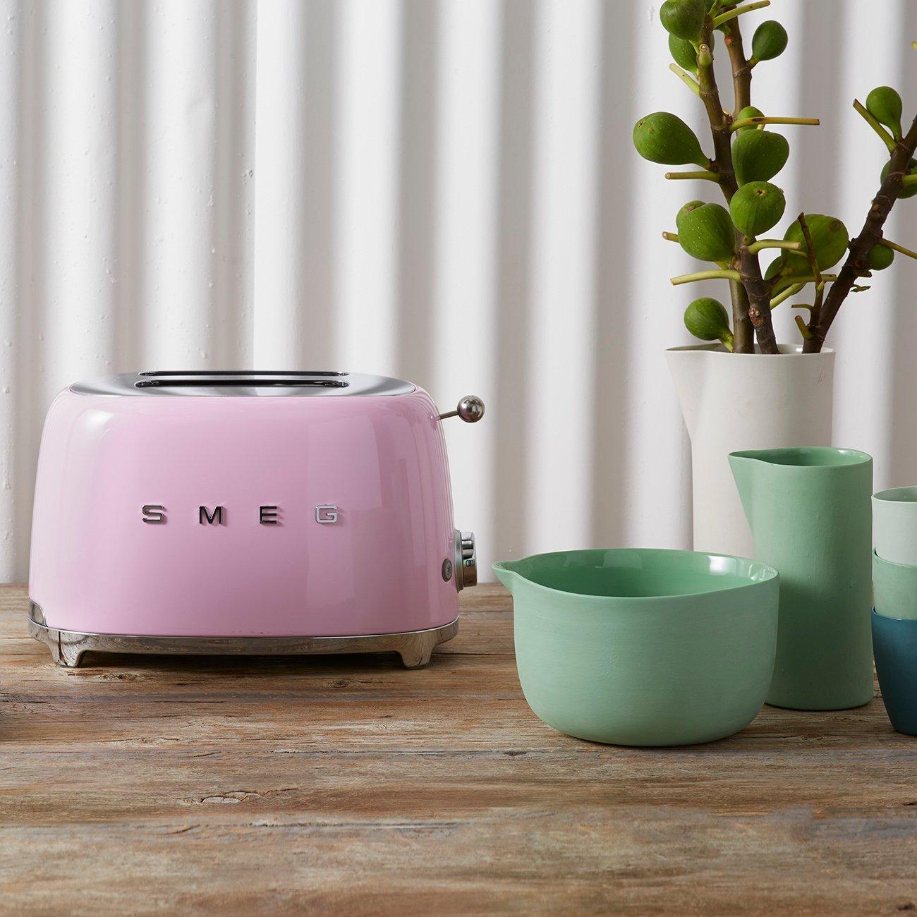 Pink - Smeg - 2 Slice Toaster Pink - 5