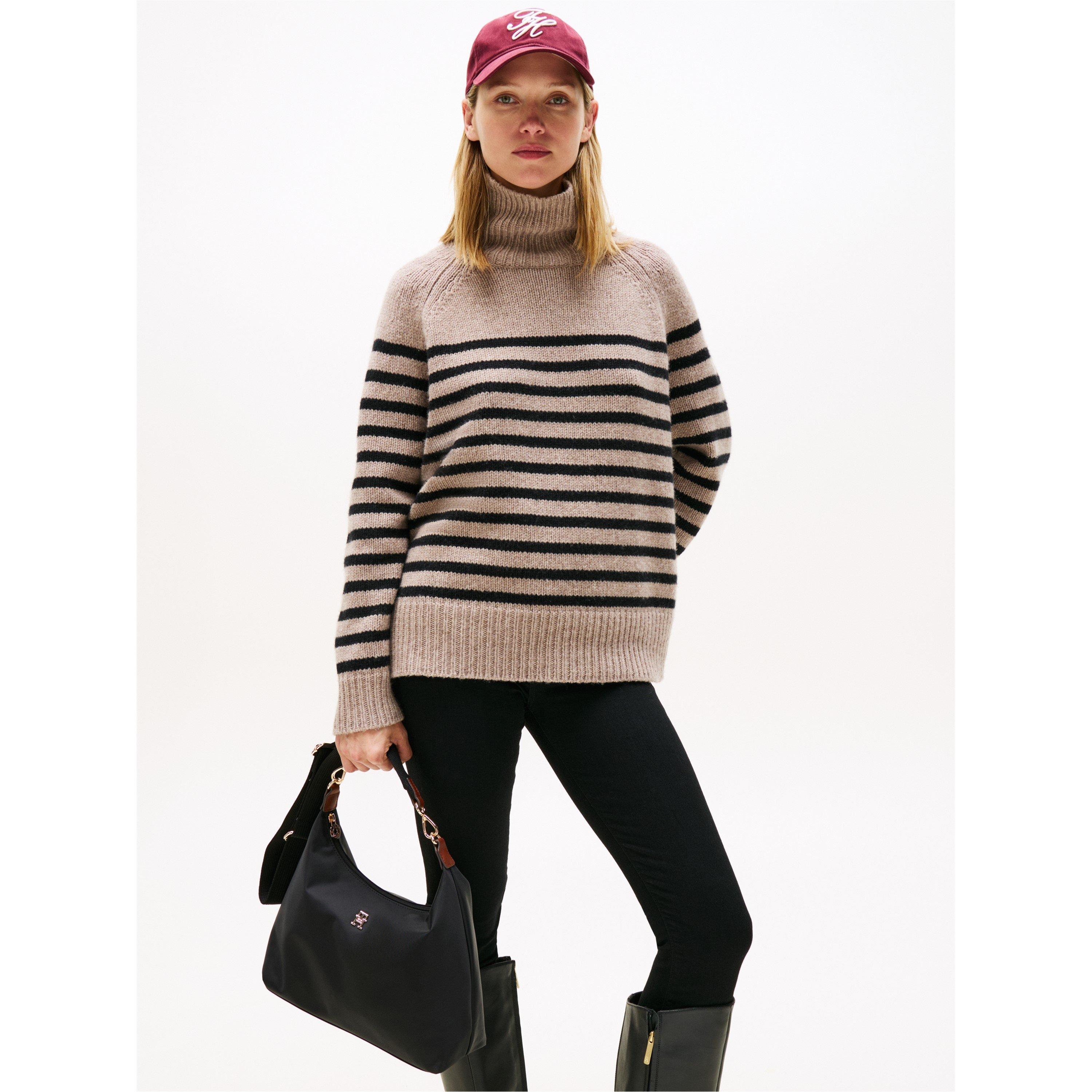 Black - Tommy Hilfiger - Women's Popette Shoulder Bags - 2