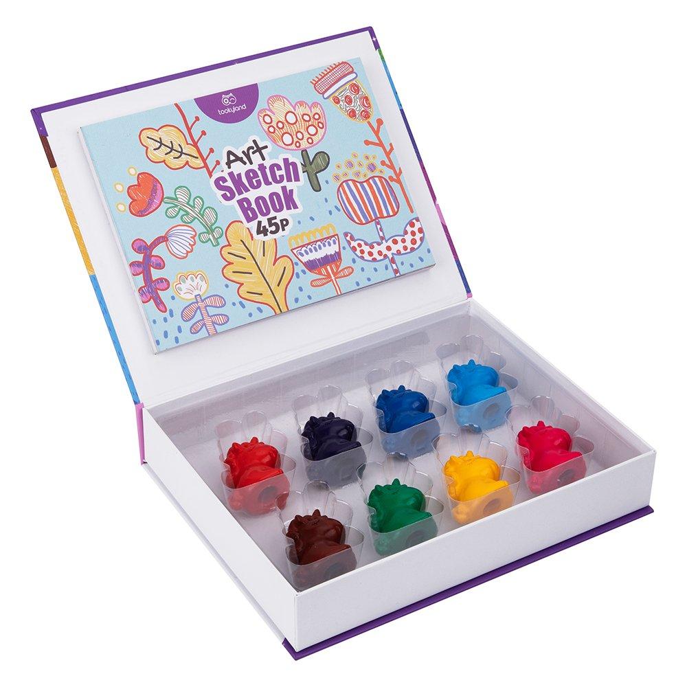 Unicorn - Tooky Toy - Tookyland Plastic Crayon Paint Kit - 4