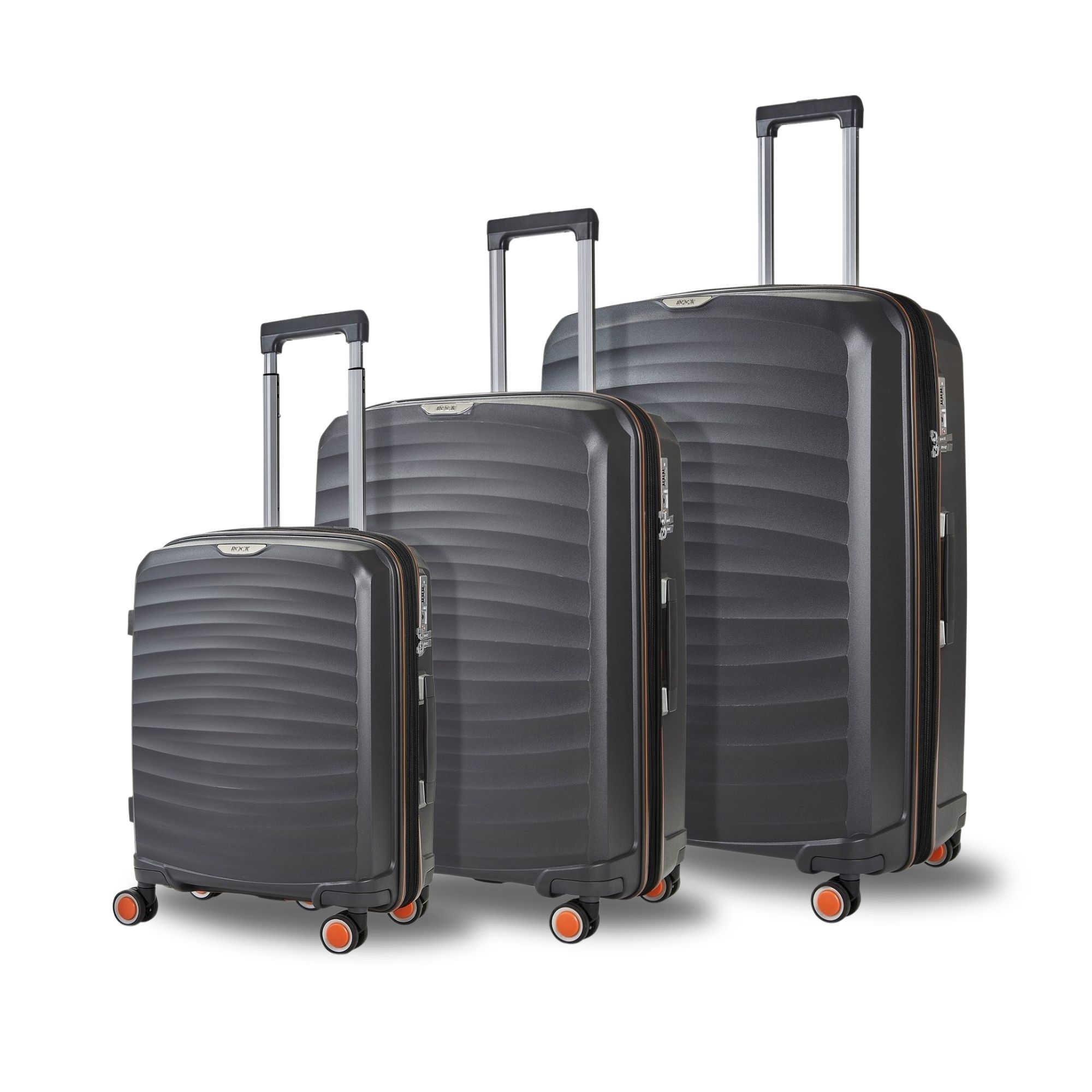 Rock Sunwave Suitcase Charcoal