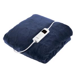 Carmen Fleece Electric Over Blanket 160 x 130cm Navy Blue