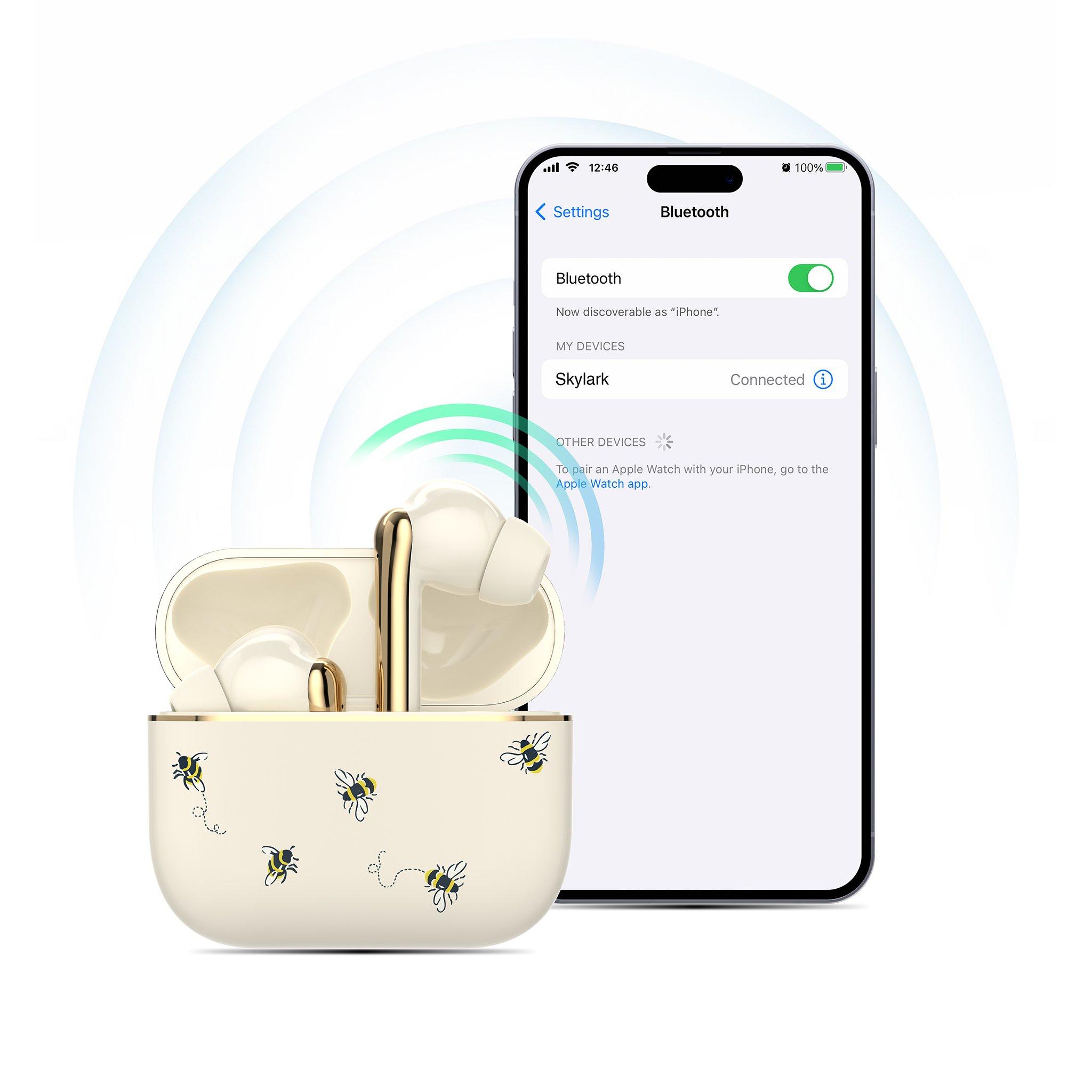 Cream - View Quest - Skylark Earbuds Bees Cath Kidston - 5