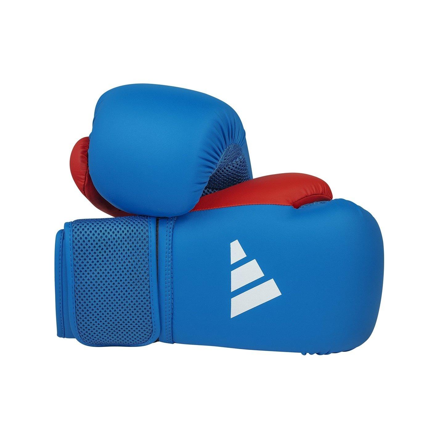Blue/Red - adidas - Boxing Gloves and Focus MittS Set Juniors - 1