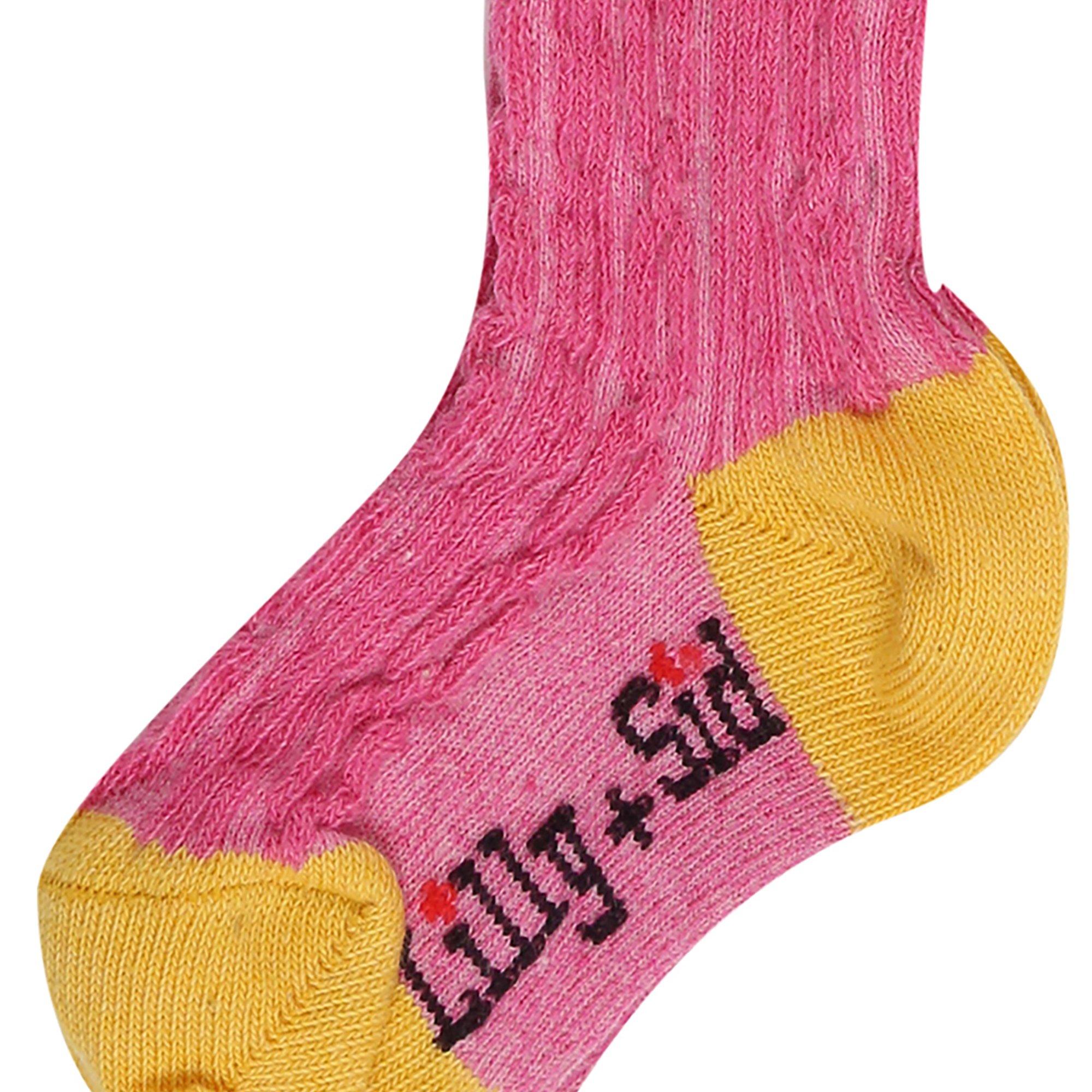 Pink - Lilly and Sid - Cable Opaque Tights - 4