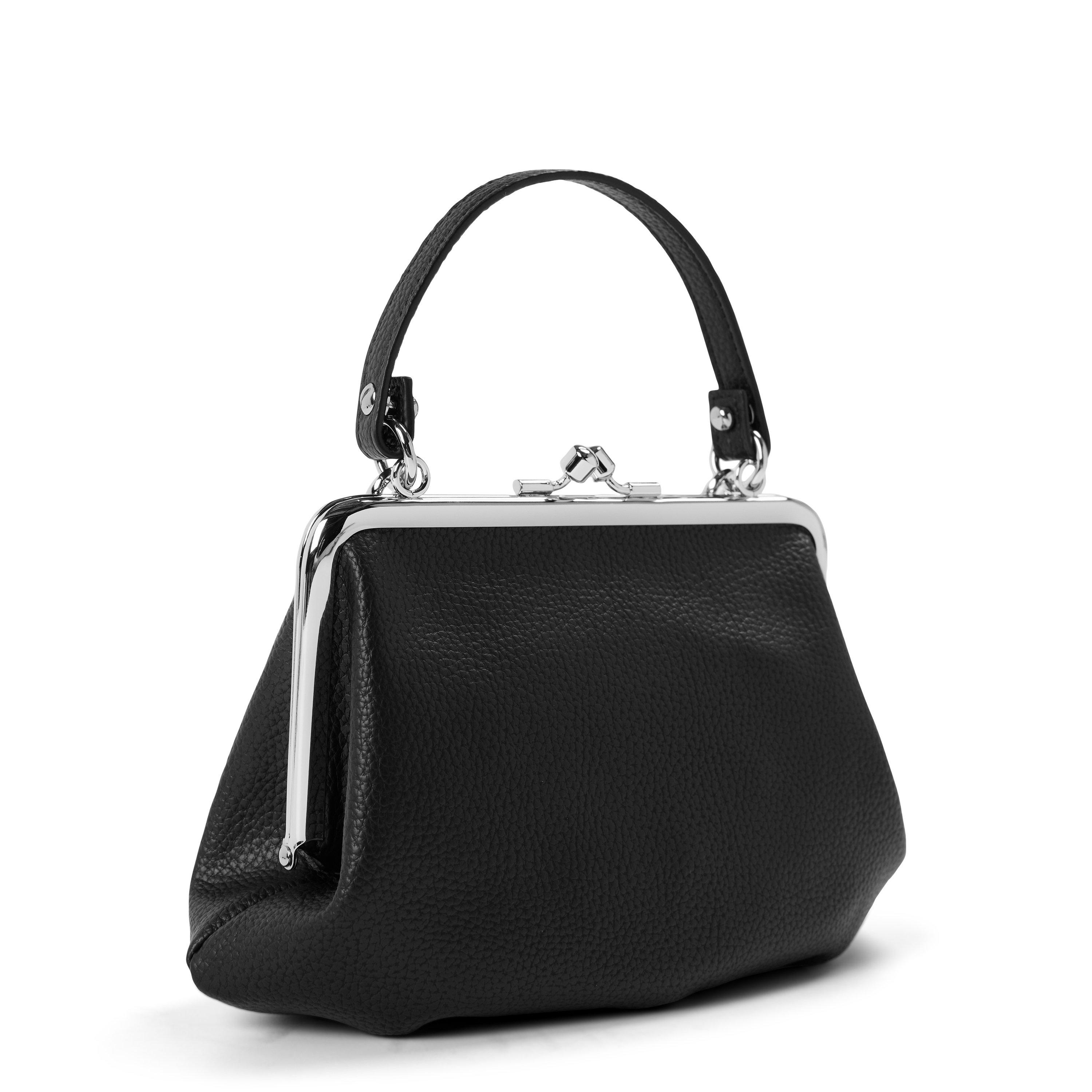 Black - Vivienne Westwood - Women's Textured Johanna Frame Purse - 2
