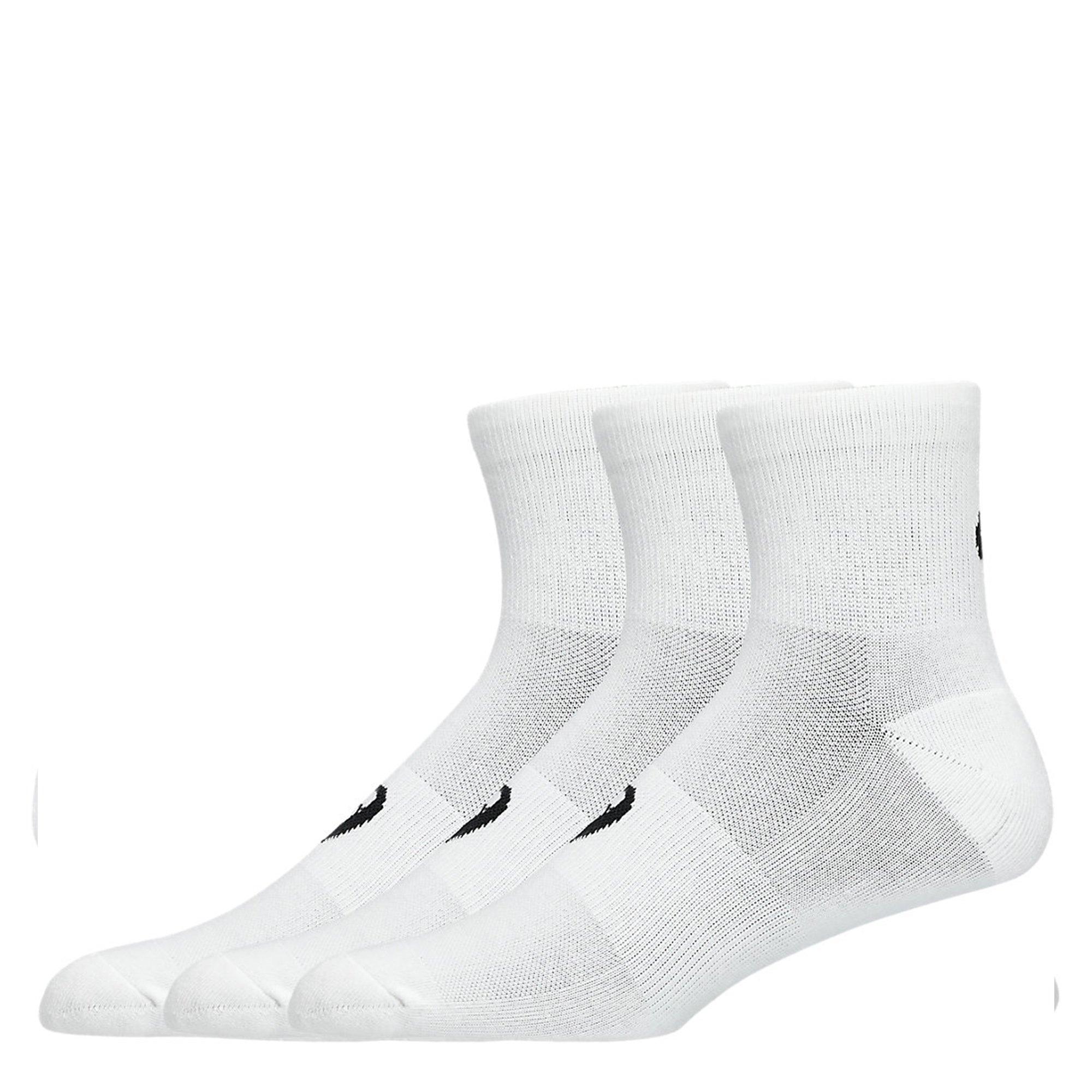 Brilliant White - Asics - Quarter Length Socks 3 Pack Mens - 2