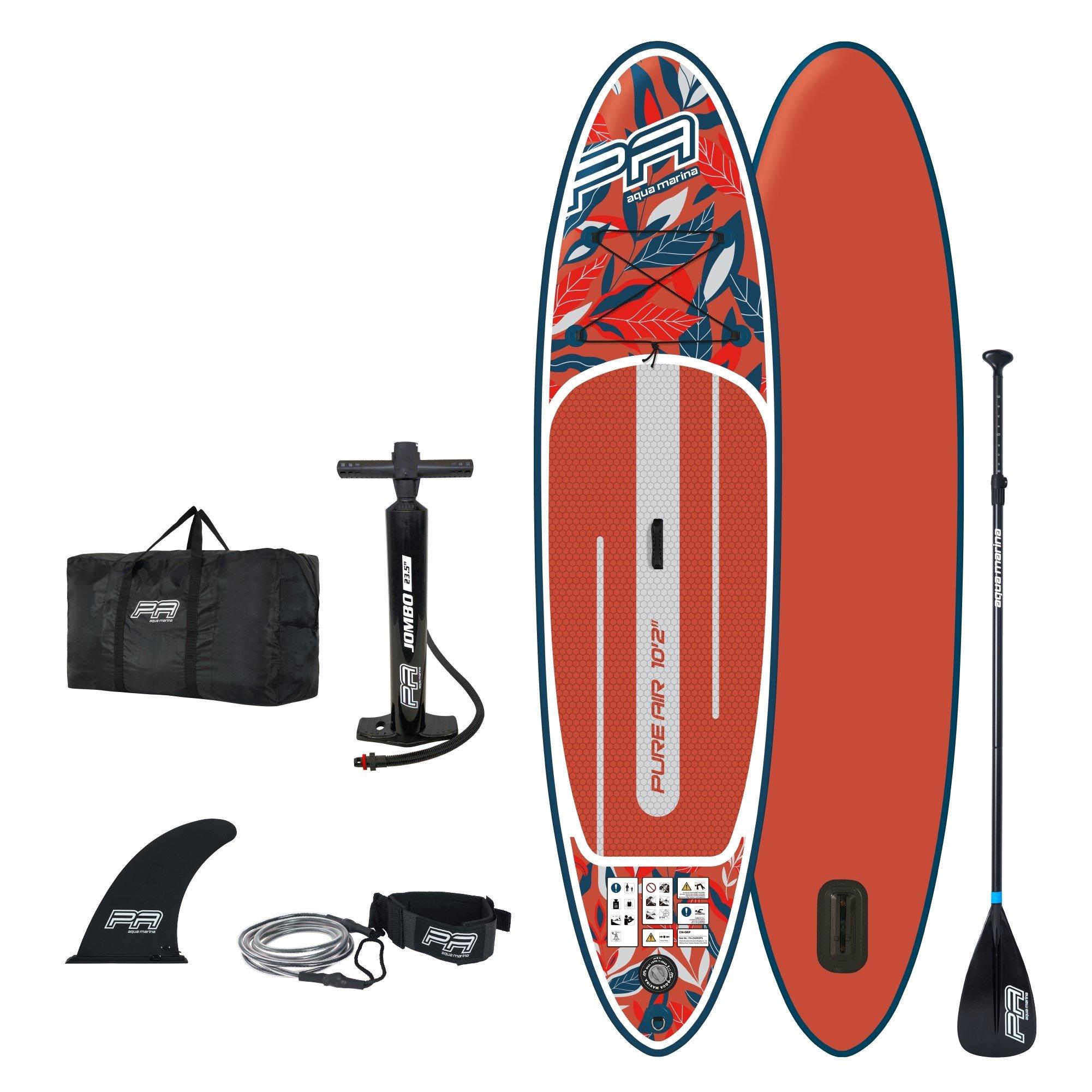Red/wht/Black - Aqua Marina - Pure Air 310 Paddle Board - 1