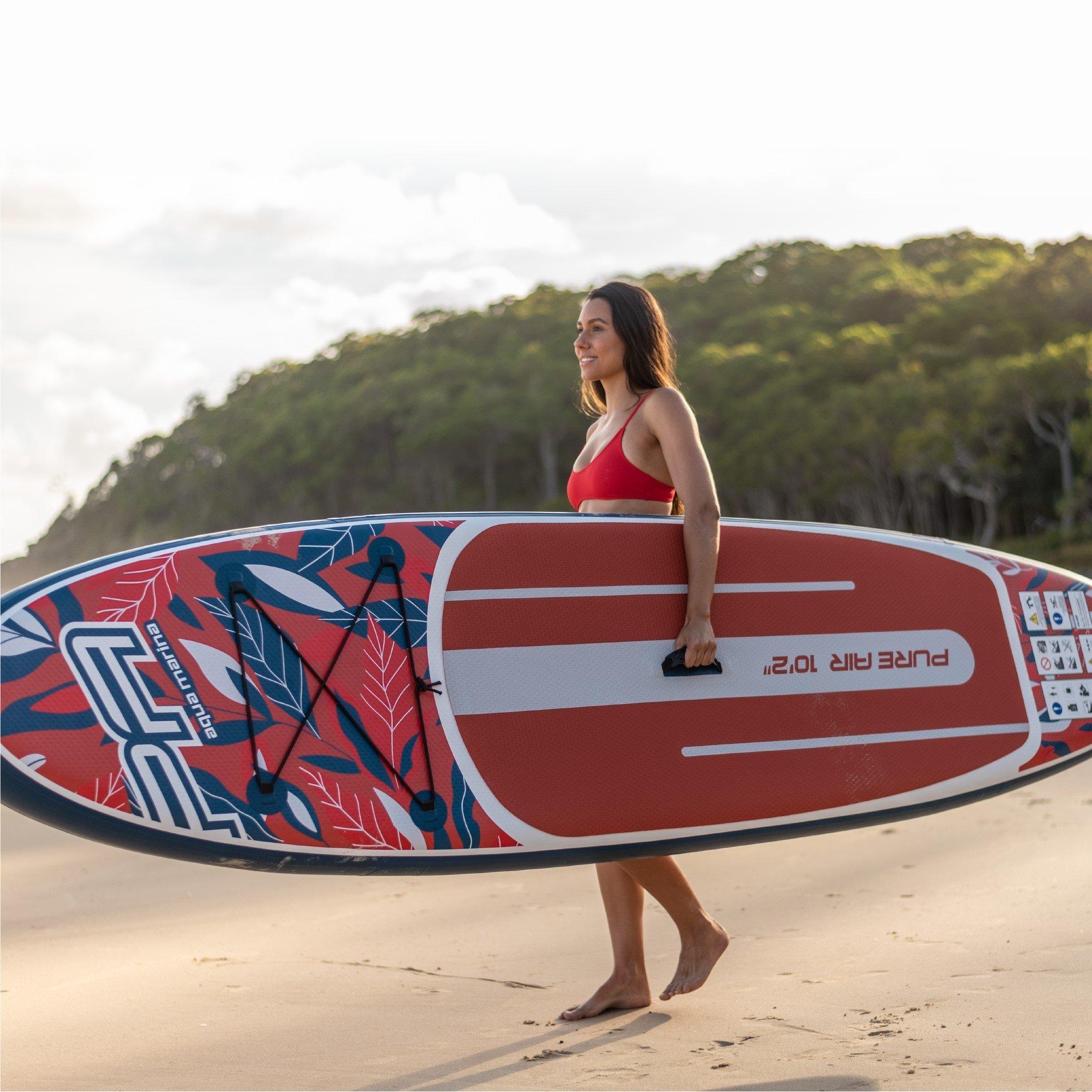 Red/wht/Black - Aqua Marina - Pure Air 310 Paddle Board - 6