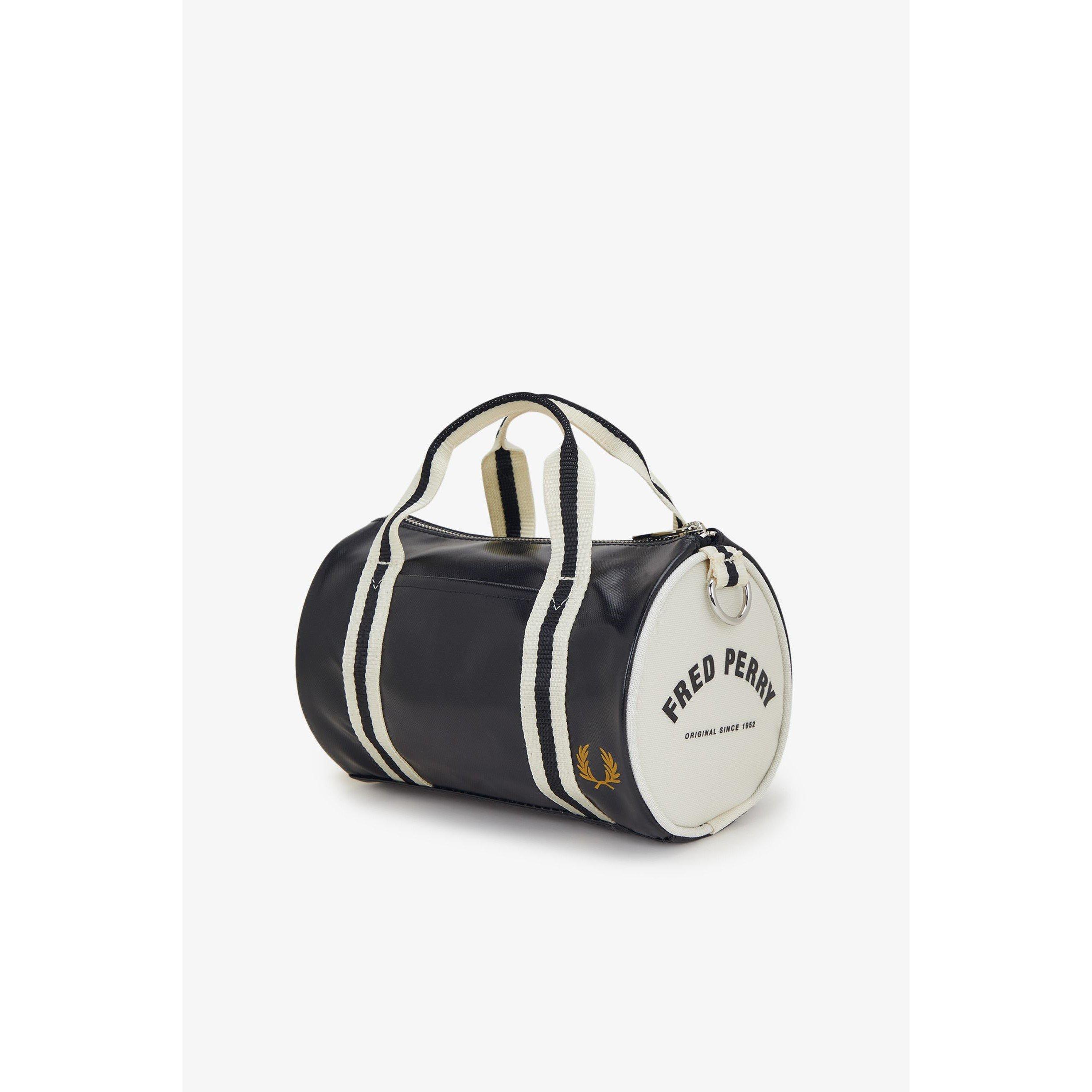 Black/Ecru D57 - Fred Perry - Unisex Adults Mini Barrel Holdall - 2
