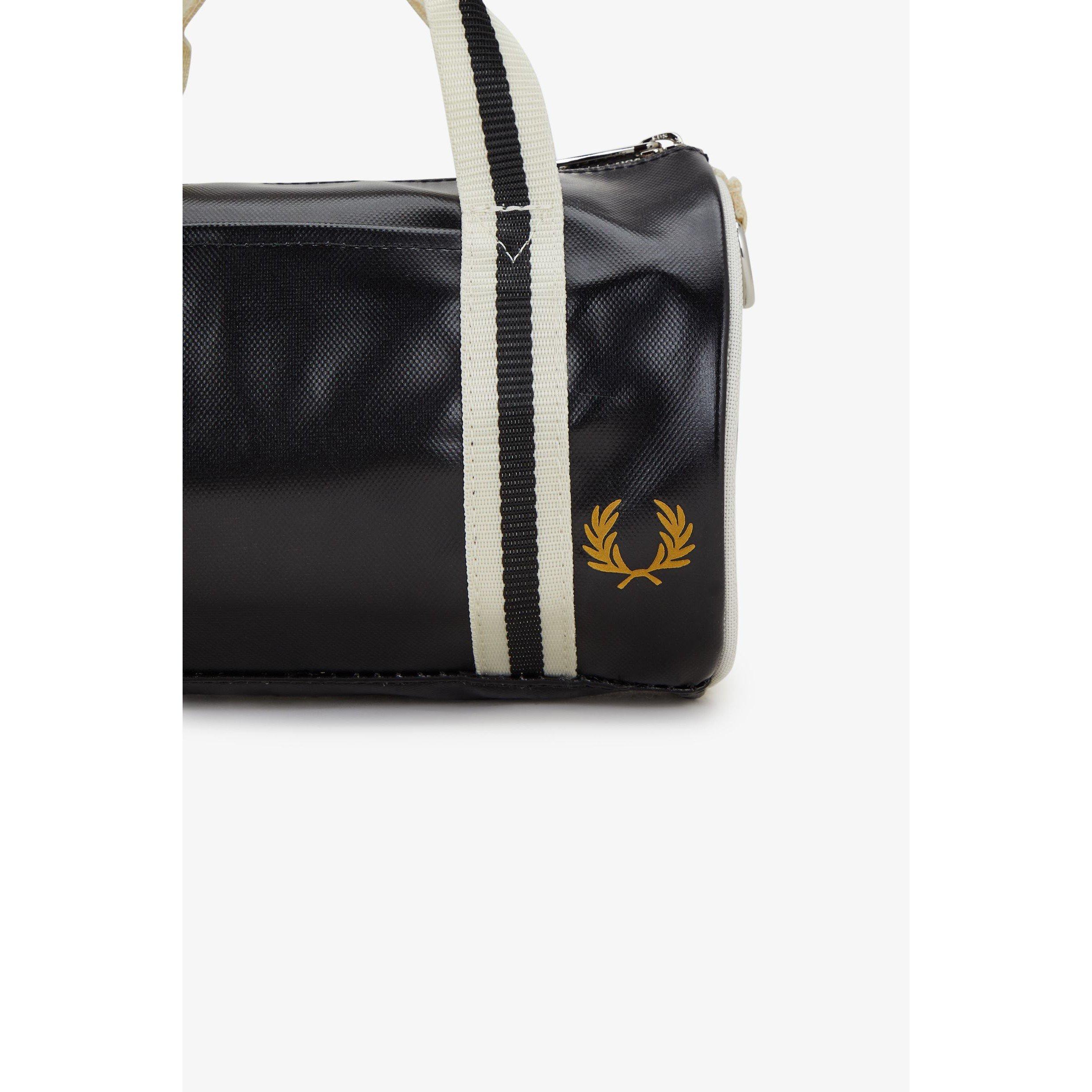 Black/Ecru D57 - Fred Perry - Unisex Adults Mini Barrel Holdall - 5