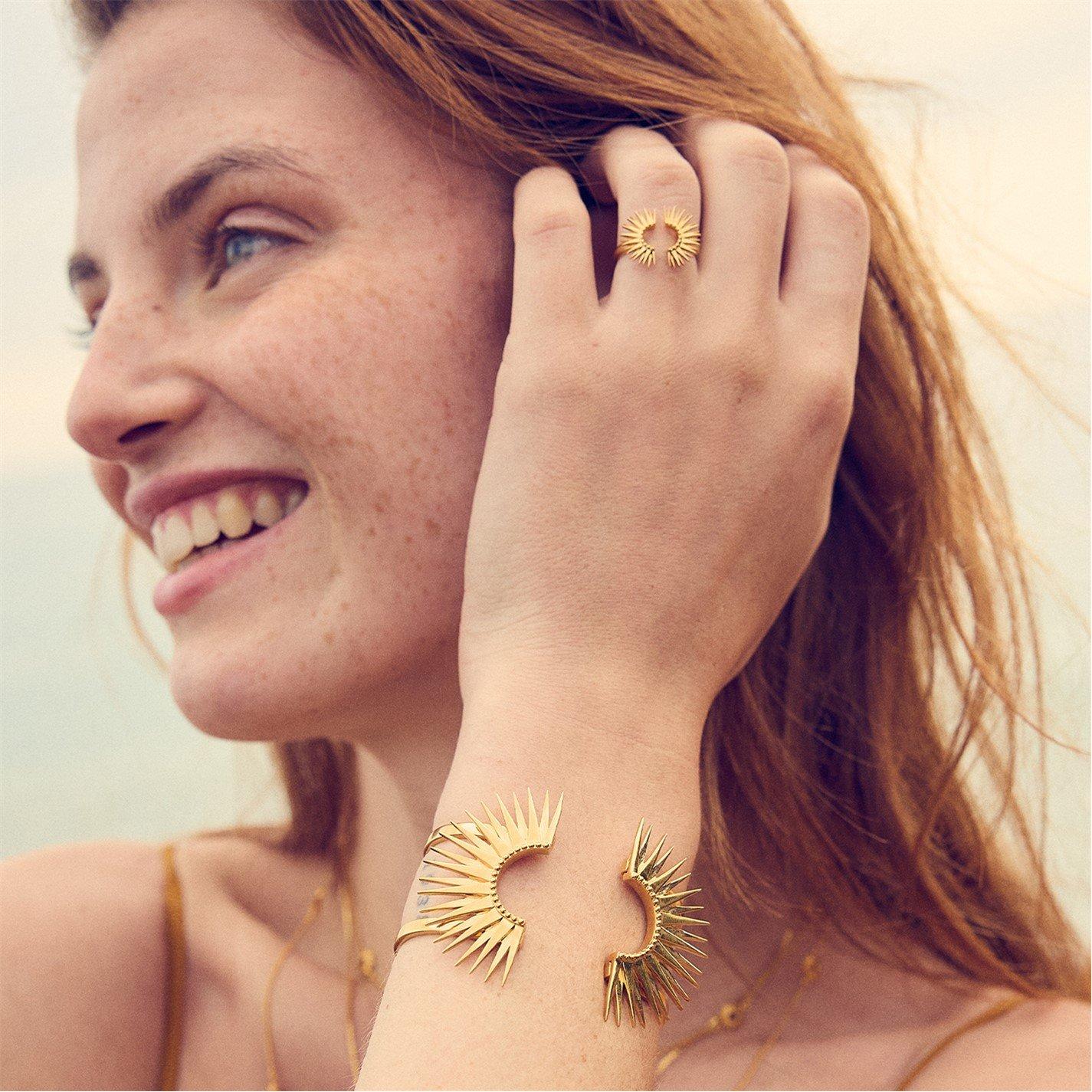 Gold - Rachel Jackson London - Rachel  God Adj Ring Ld54 - 4