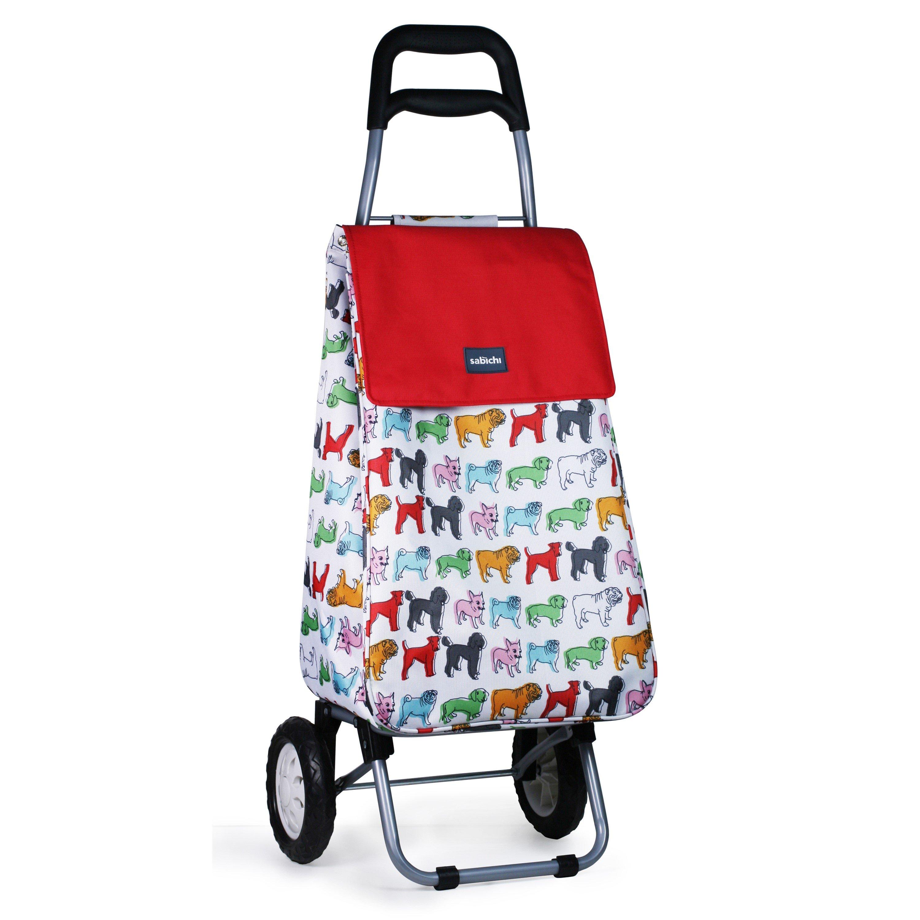 Multi Colured - Sabichi - Pug Shopping Trolley - 1