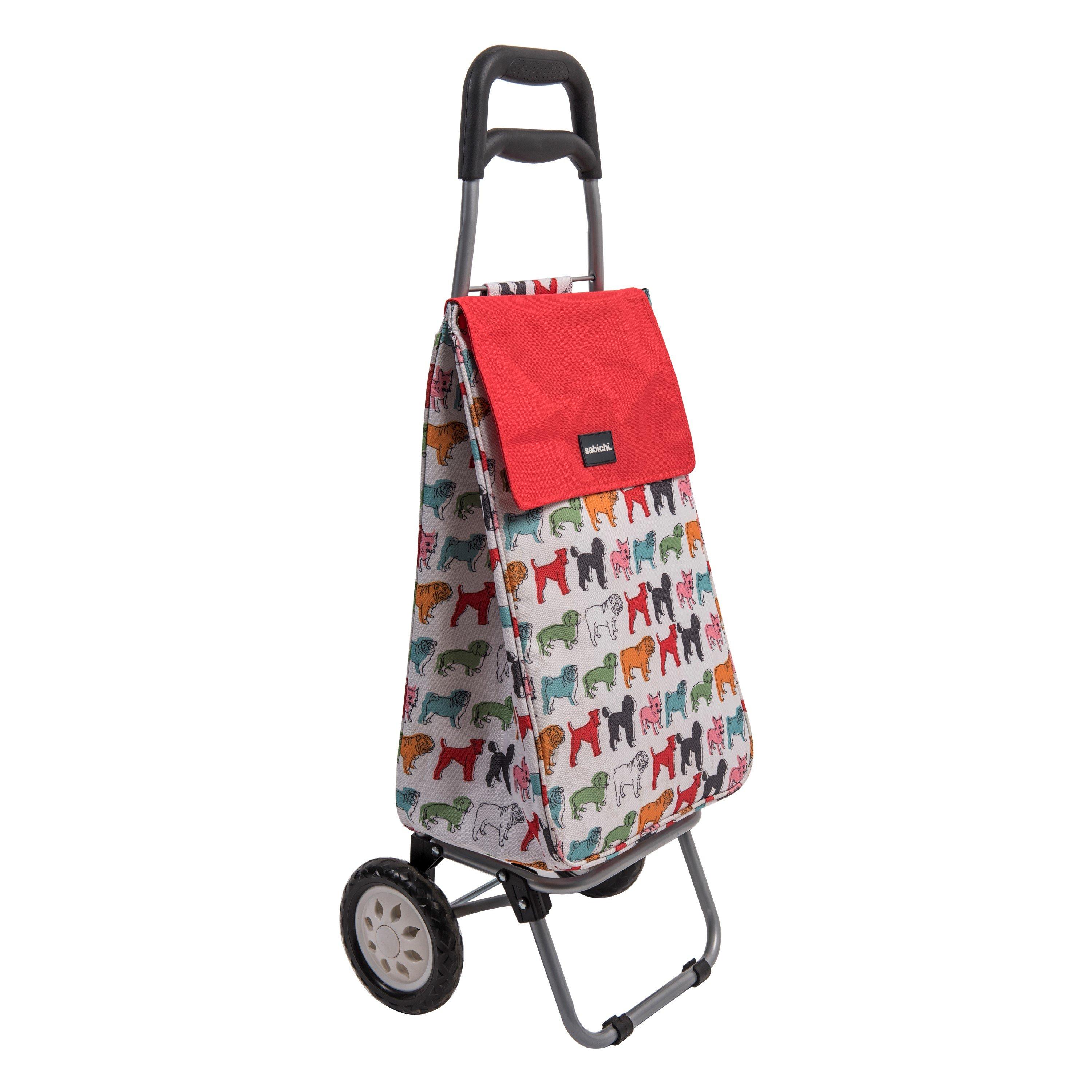 Multi Colured - Sabichi - Pug Shopping Trolley - 2