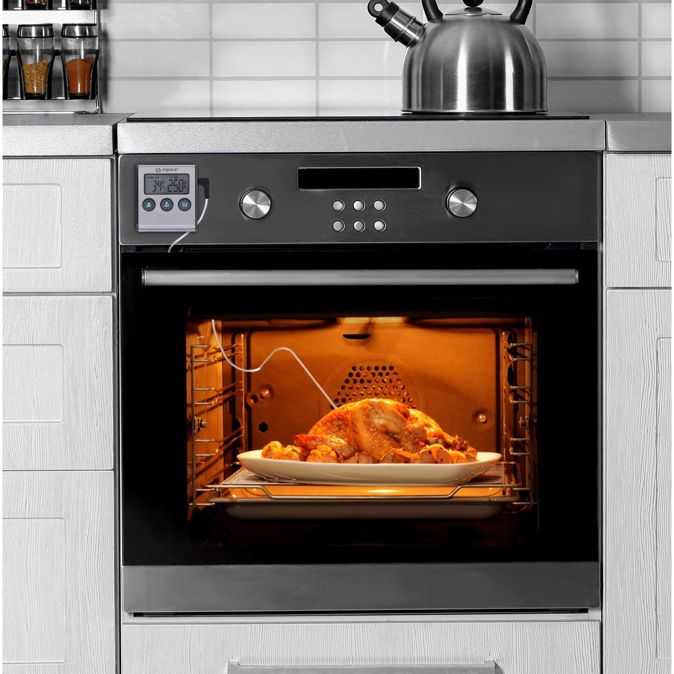 Grey - Alpina - Alpina Kitchen Timer + Thermometer - 3