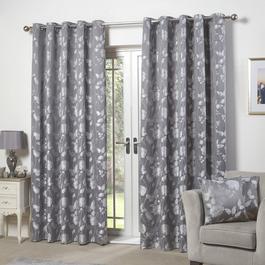 Emma Barclay Butterfly Floral Lined Eyelet Jacquard Curtains