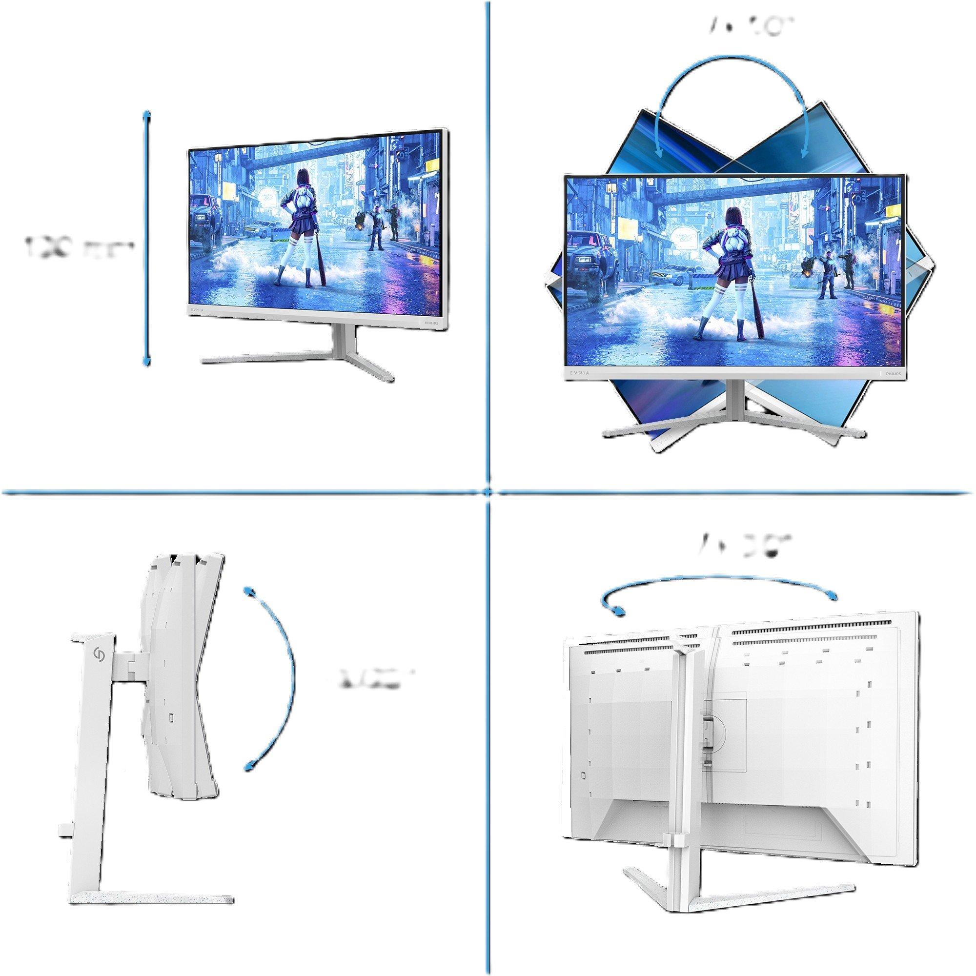Black - Philips - Philips Evnia 27M2N5201P 27 Inch Fast IPS FHD 240Hz (260Hz OC) Amibiglow Gaming monitor - 5