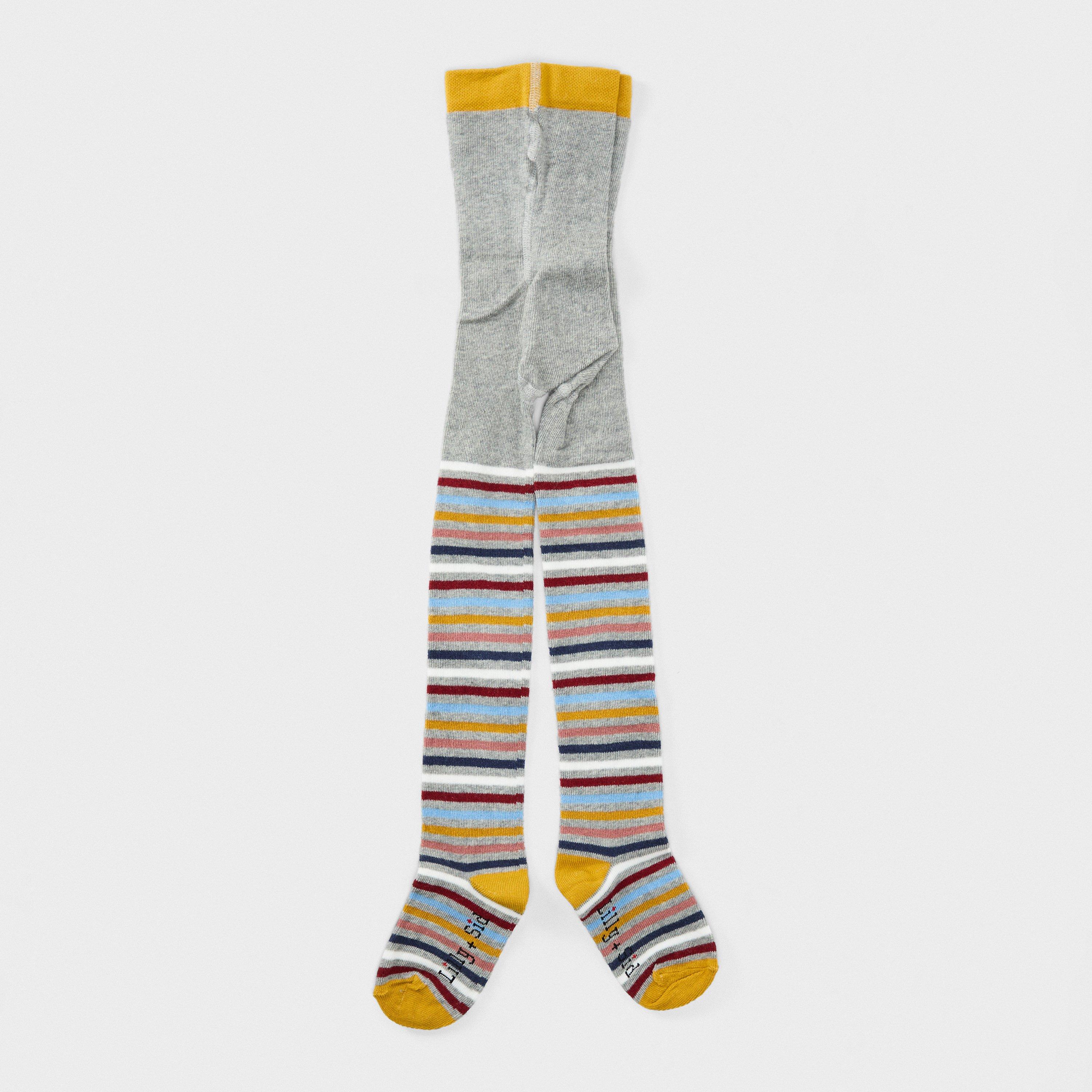 Grijs - Lilly and Sid - Patterned Tights - 2