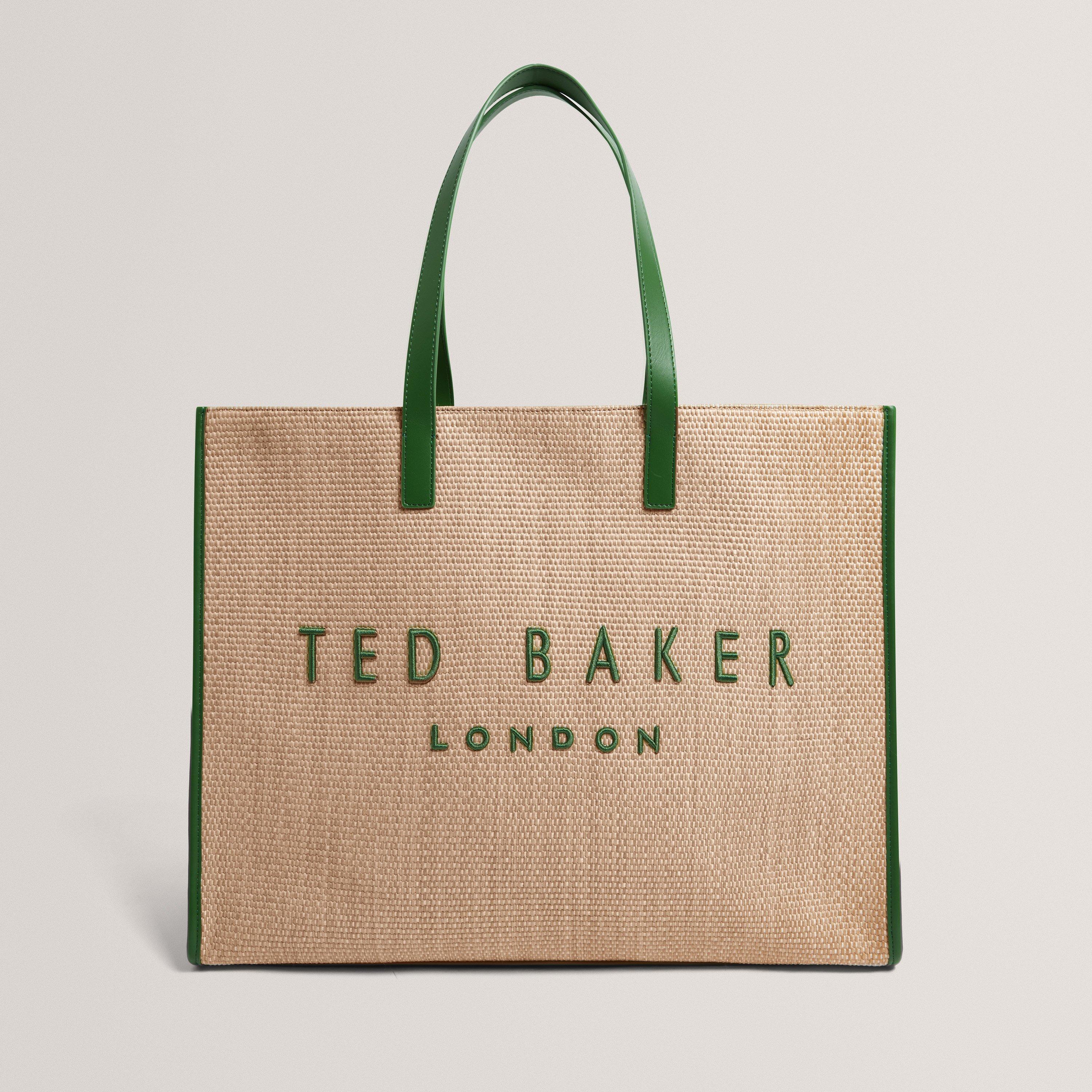 Ted Baker Ted Baker Raffia Large Icon Bag - Green