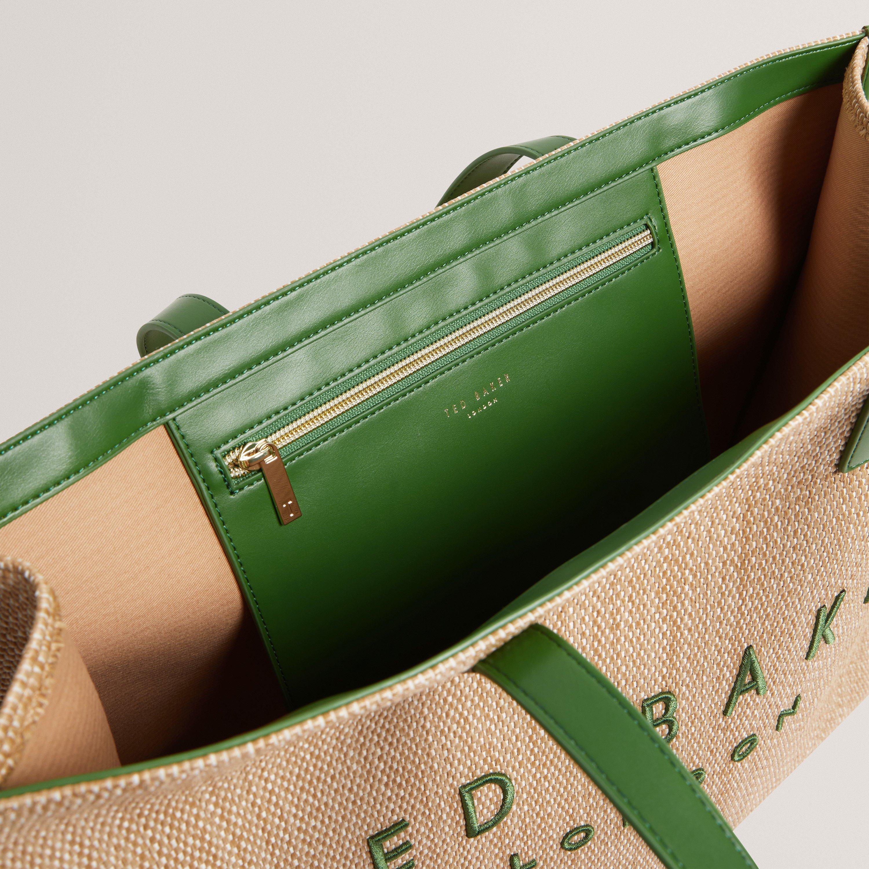 Green - Ted Baker - Ted Raff Lrg IconBag Ld62 - 5