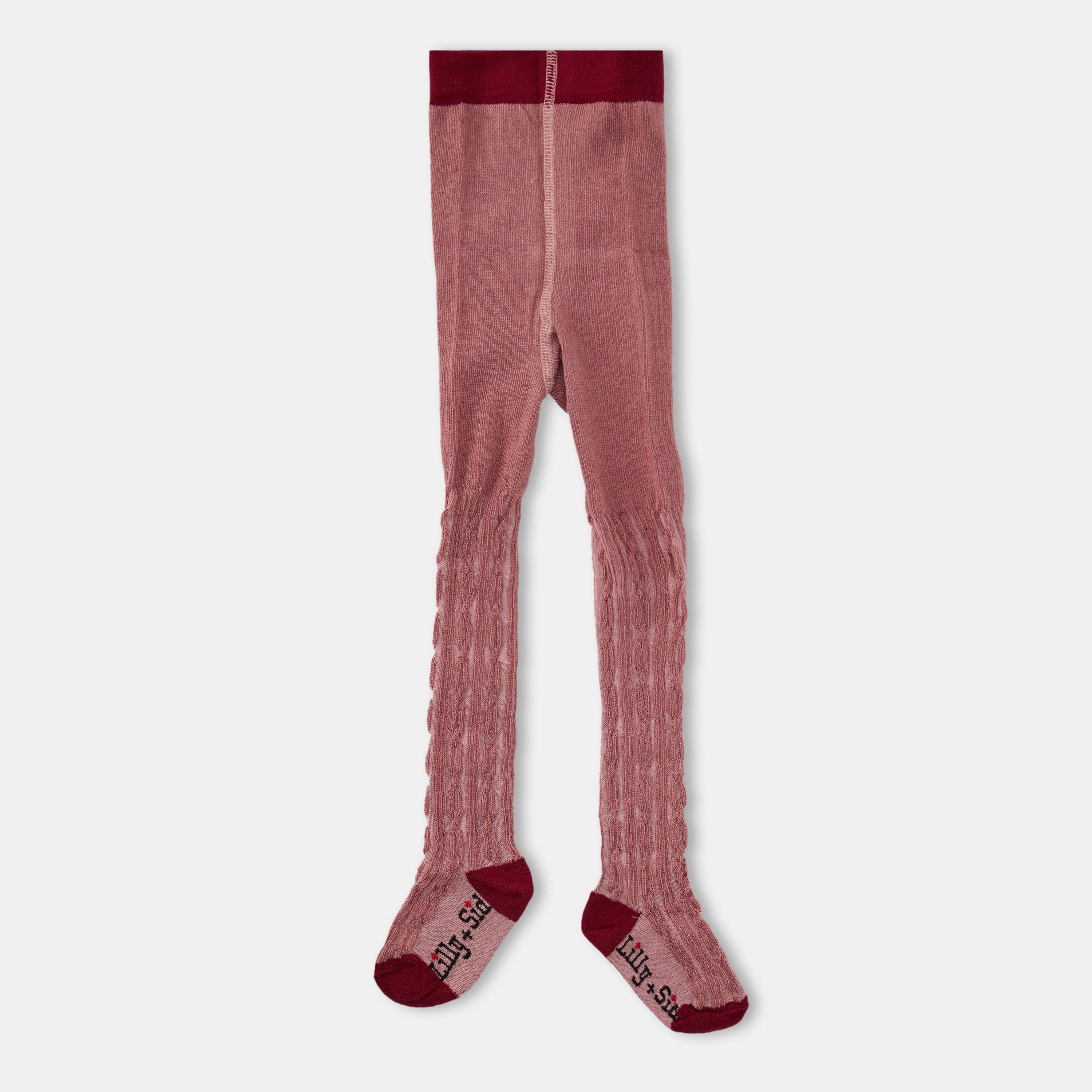 Lilly And Sid  Kids' Opaque Tights - Pink - 0-6 Months