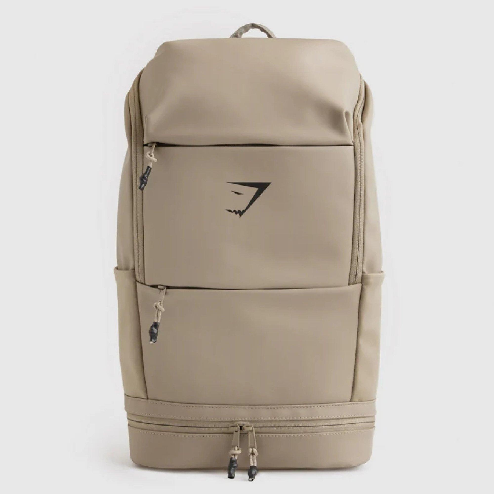 Gs Cement Brown - Gymshark - Men's Sleek Polyurethane Backpack 22 L - 1