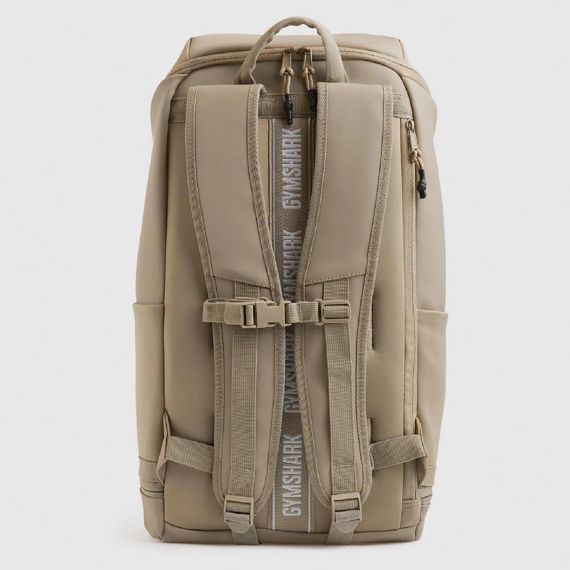 Gs Cement Brown - Gymshark - Men's Sleek Polyurethane Backpack 22 L - 2