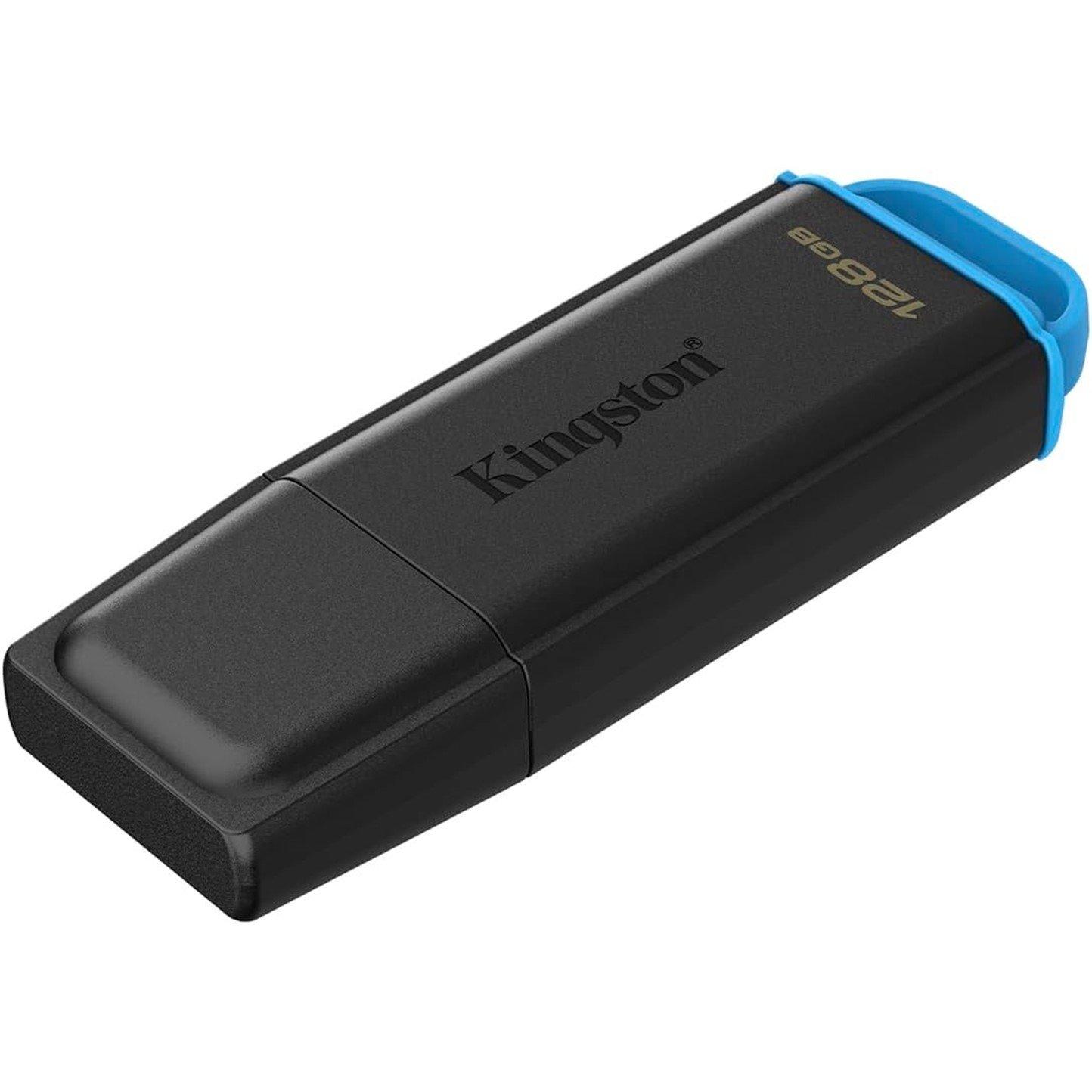 Crna - Kingston Technology - 128GB Portable USB 3.2 Gen 1 DataTraveler Exodia Black/Blue - 4